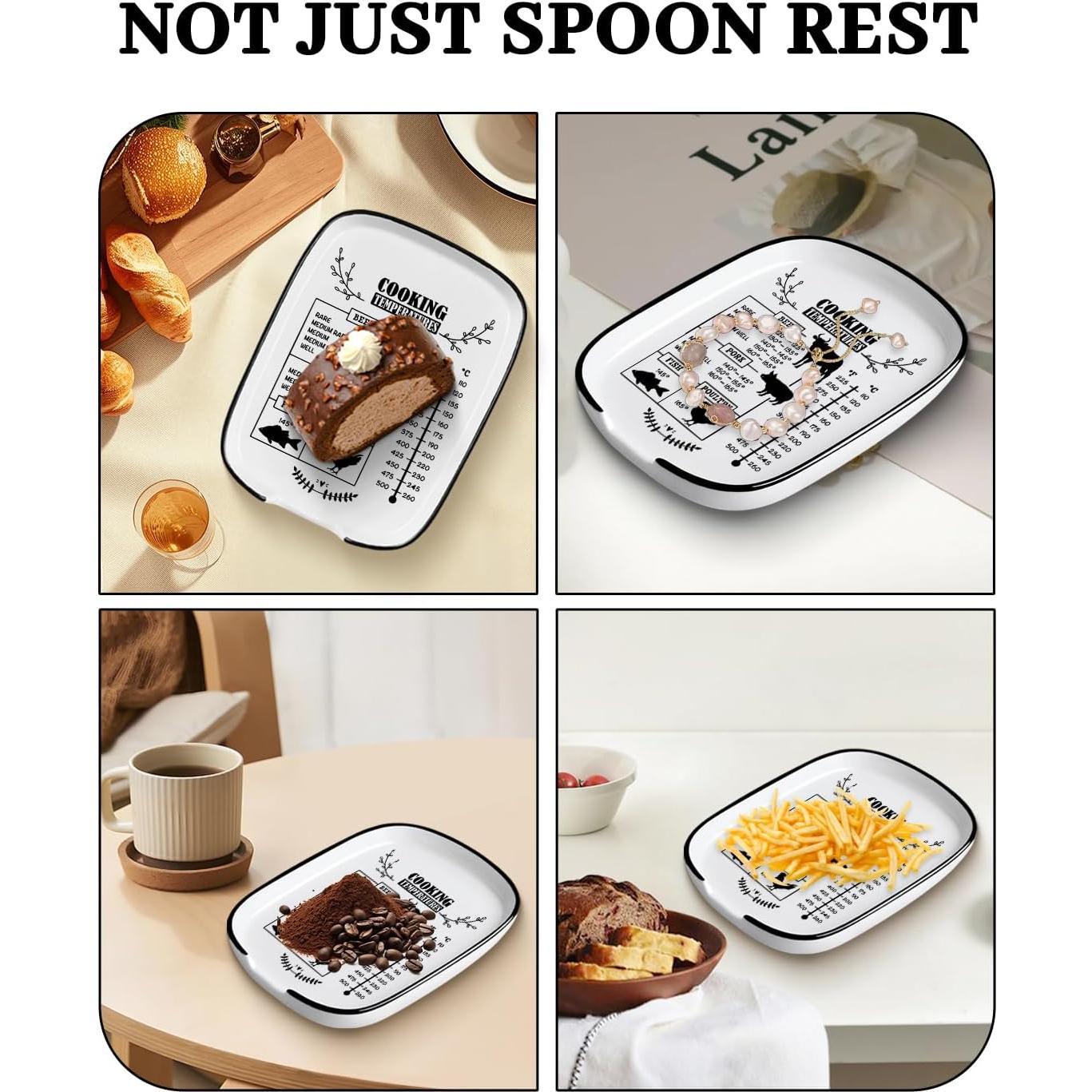 Soporte de Cuchara Grande Cerámica WSLCHOVE 29.21x12.7cm