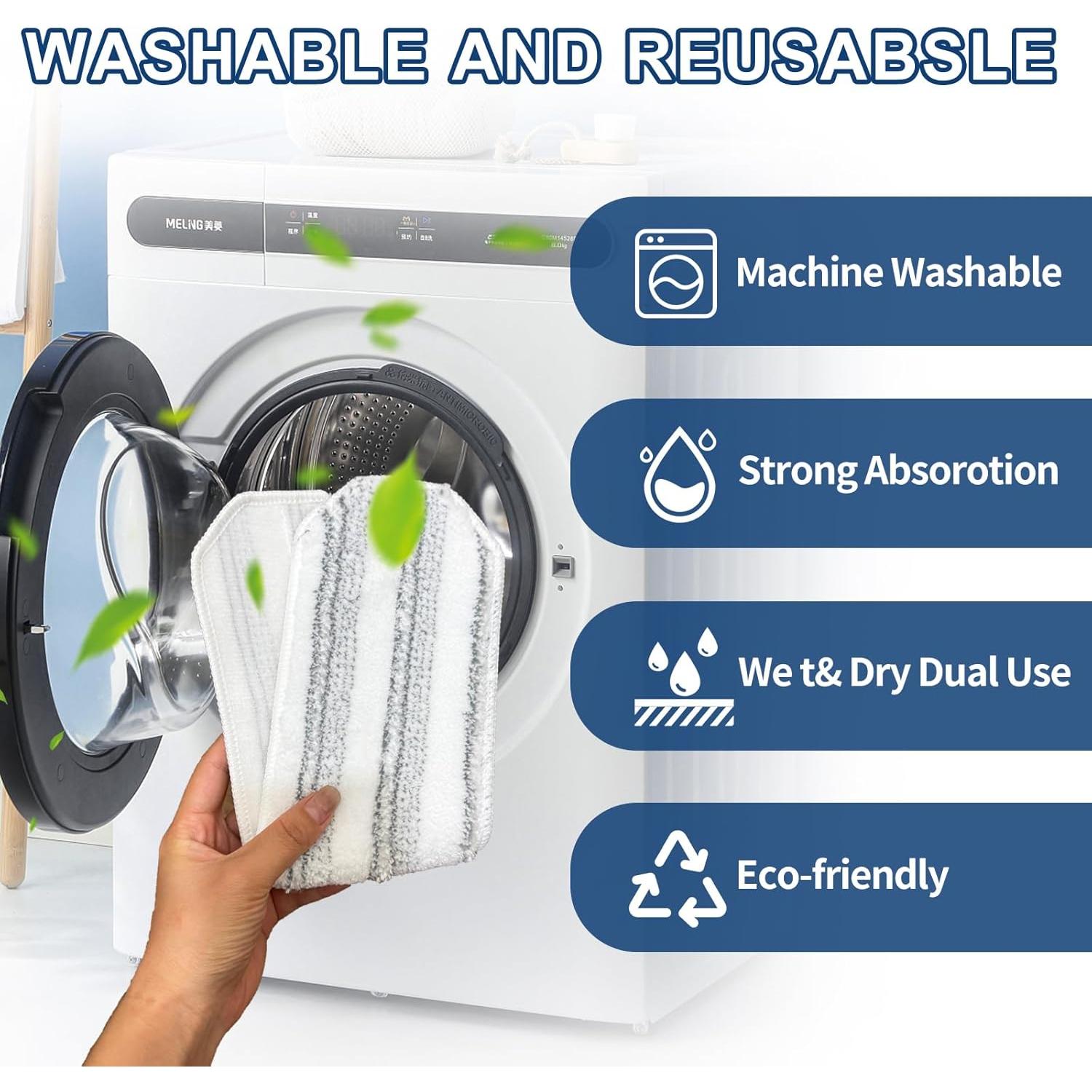 Almohadillas de trapeador O-Cedar H2Pro 4 paquetes microfibra