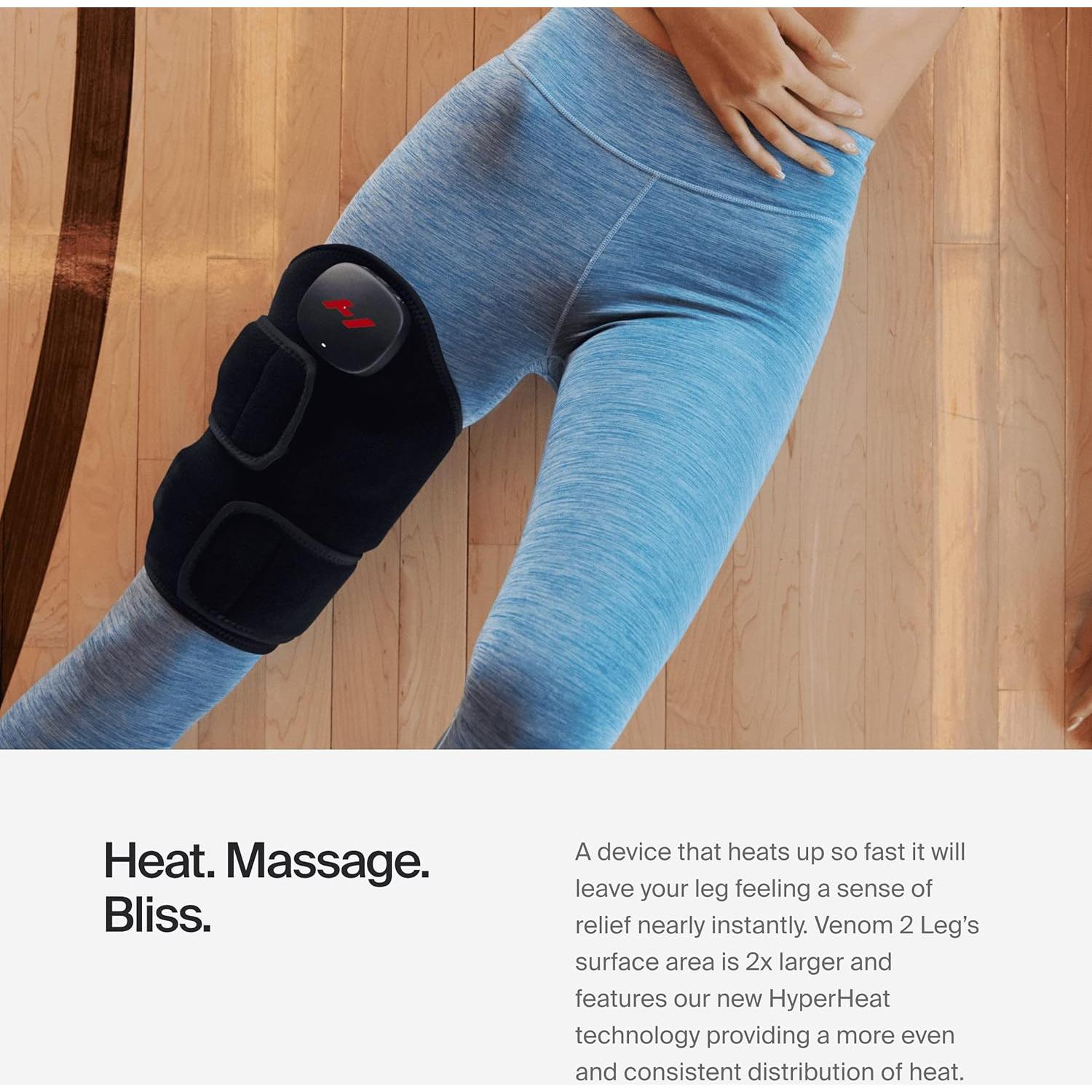Hyperice Venom 2 - Envoltura de Calor y Vibración para Pierna