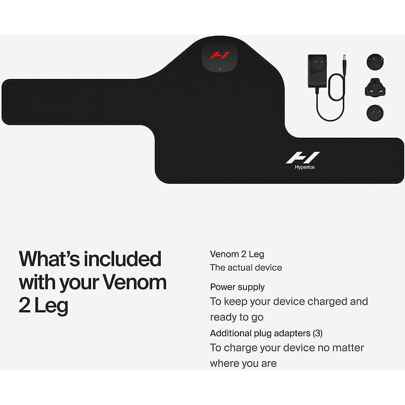 Hyperice Venom 2 - Envoltura de Calor y Vibración para Pierna