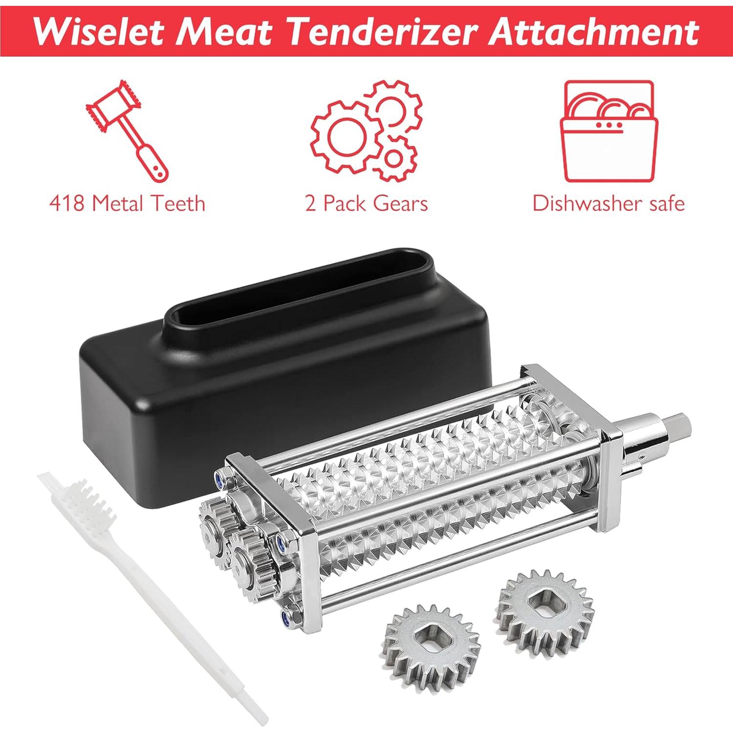 Aplanador de Carne Wiselet para Batidora KitchenAid - Negro