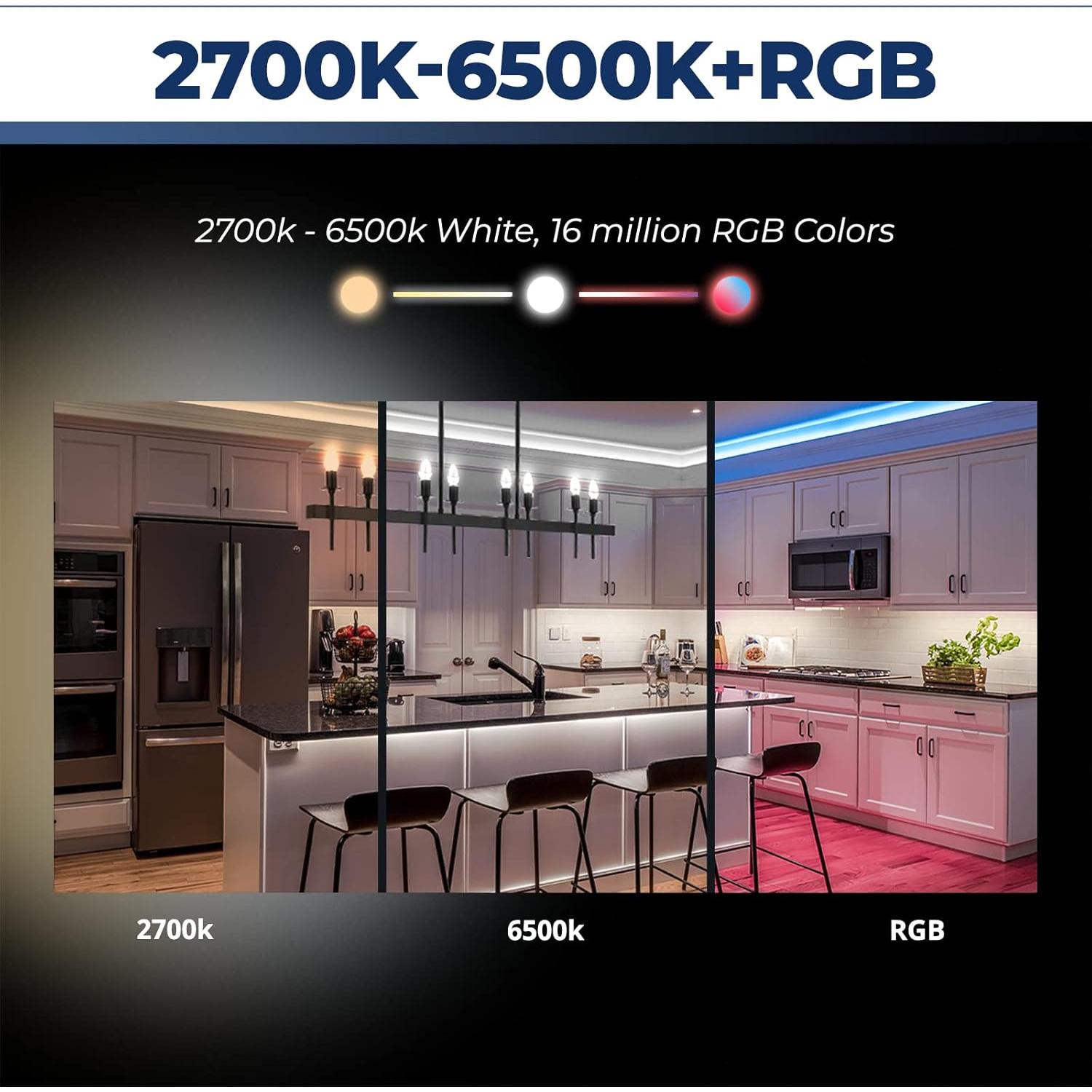 Bombillas LED Candelabro Inteligente 6W E12 4PCS