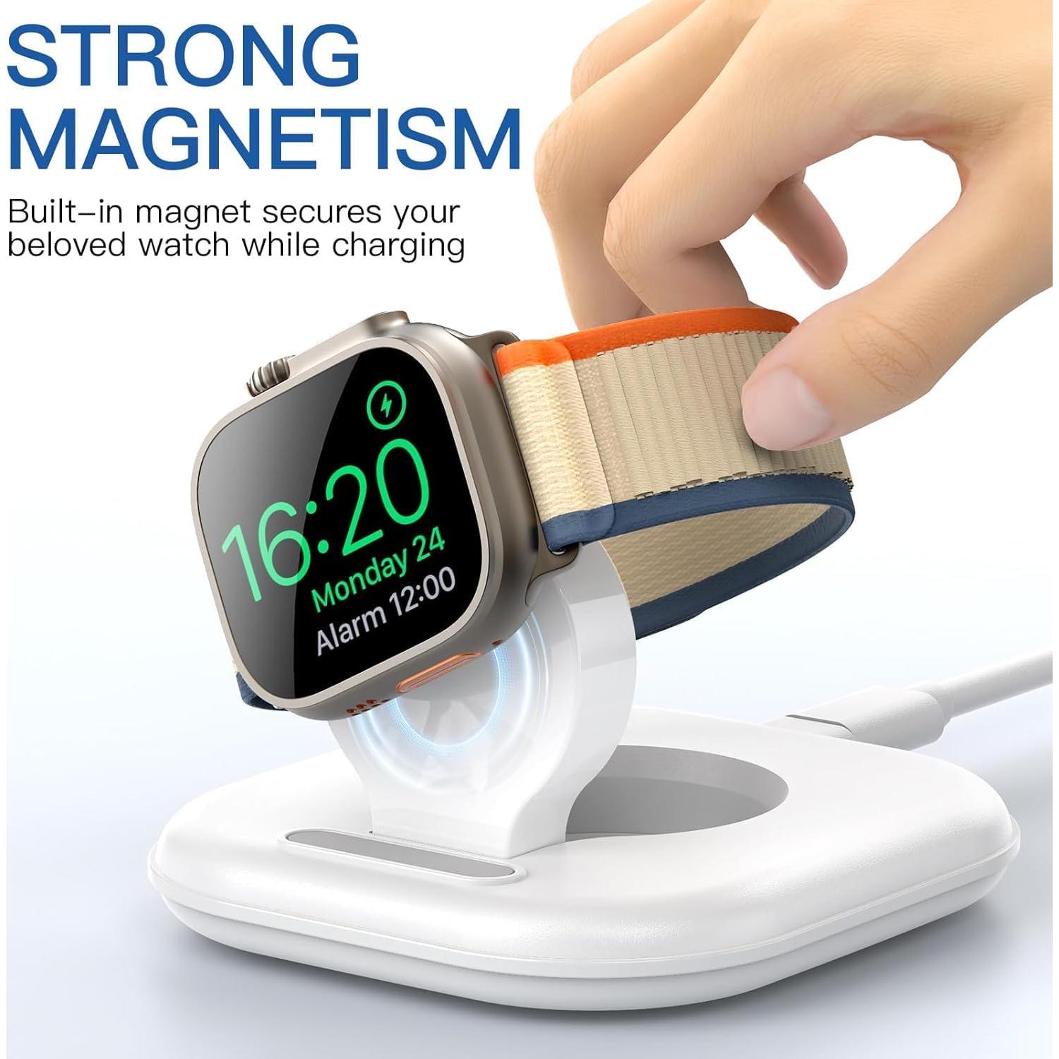 Soporte de Carga Magnético para Apple Watch - 2Pack Blanco