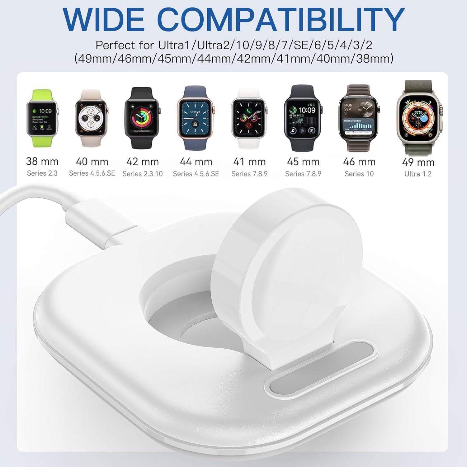 Soporte de Carga Magnético para Apple Watch - 2Pack Blanco