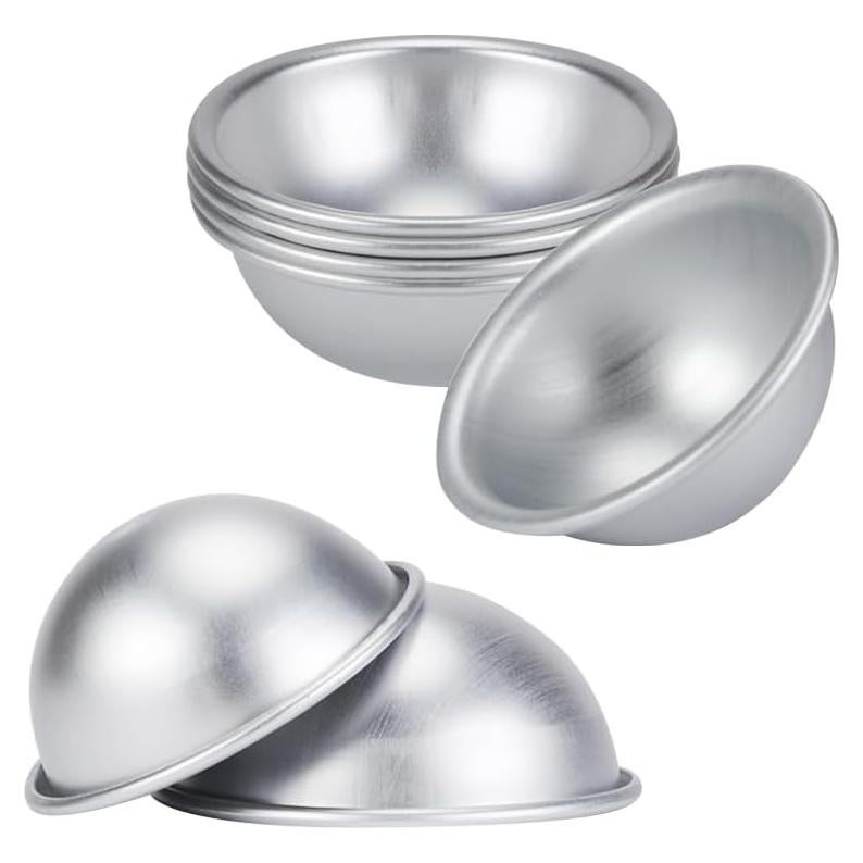 Moldes de Bombas de Baño GSHLLO 10 Pcs Aluminio 4.5cm