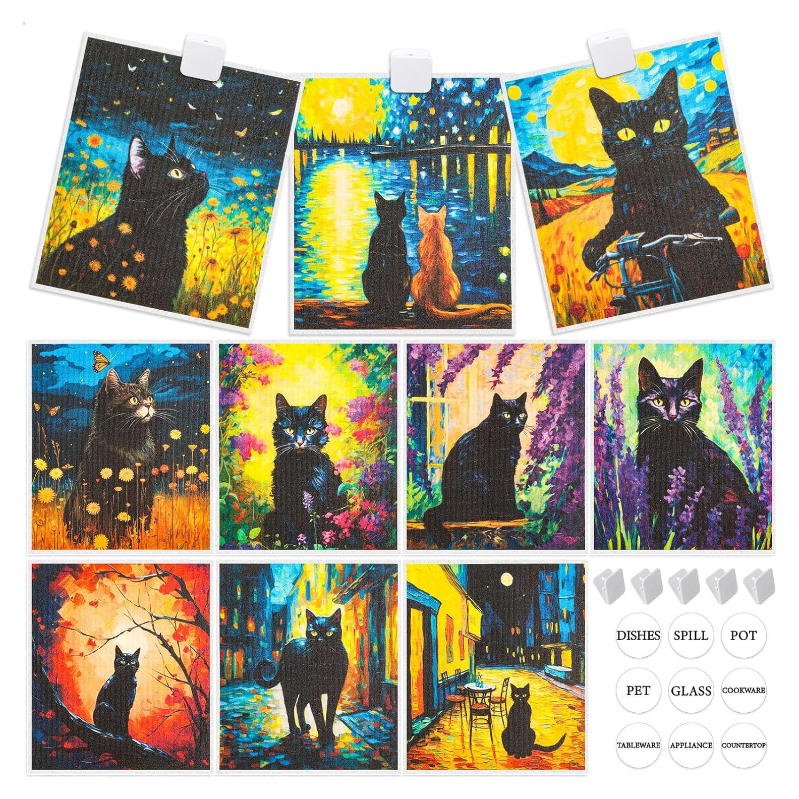 Paquete de 10 paños de cocina Lucomb, absorbentes y lavables