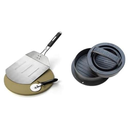 Juego de Parrilla para Pizza Cuisinart + Prensa Hamburguesas
