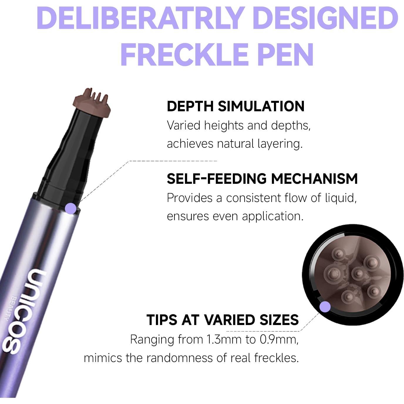 Bolígrafo de Pecas Unicos Sunkiss 2-en-1 con Rubor