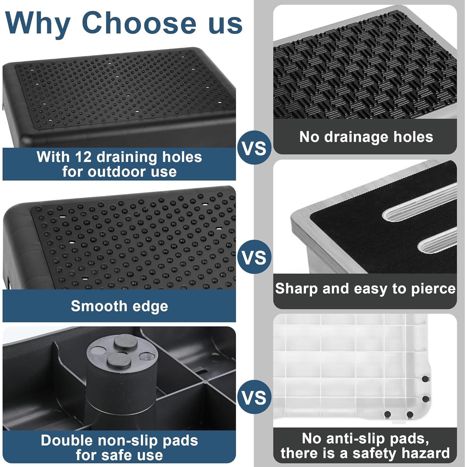 Escalera Antideslizante TARFEPA 1 Paso Negra 181 kg