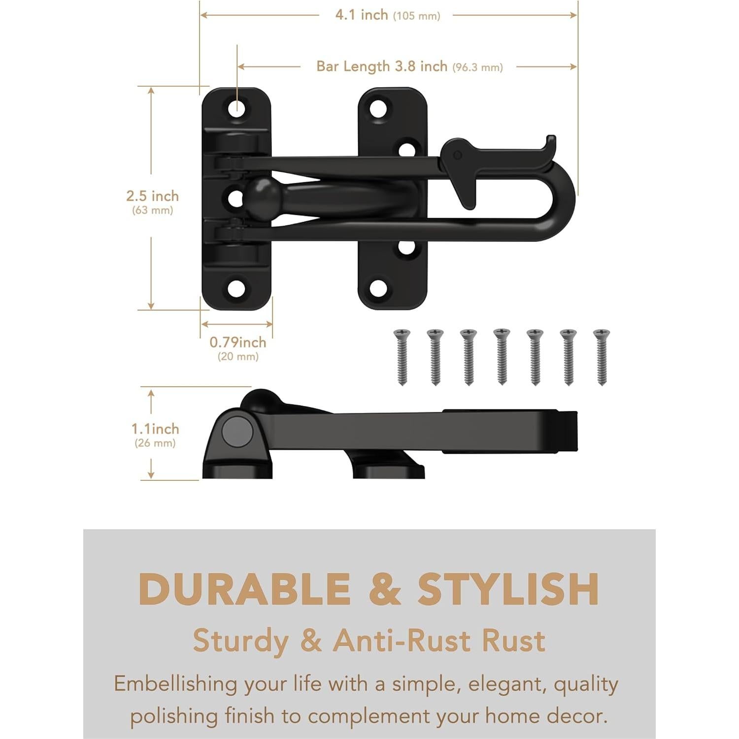 Candado de Barra Oscilante GREATIM GT-SD002-BK Negro