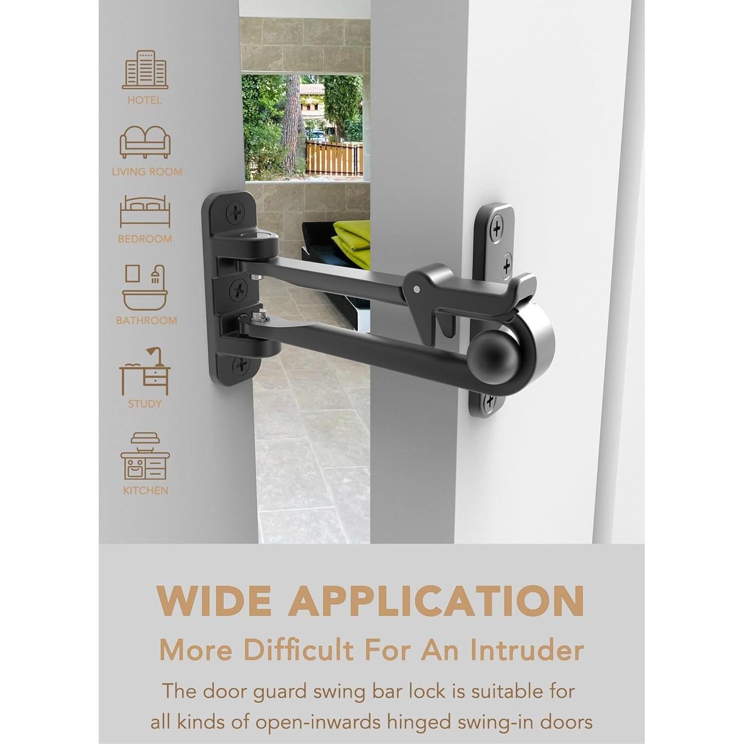 Candado de Barra Oscilante GREATIM GT-SD002-BK Negro