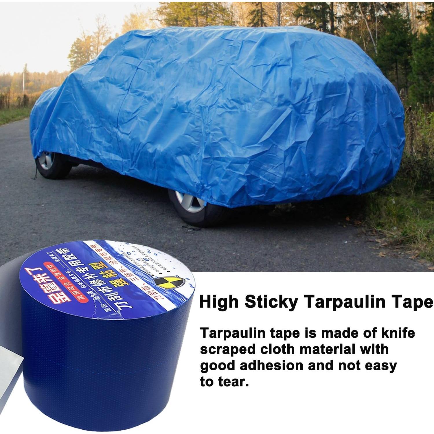 Cinta de Reparación de Lona KAIHENG 8cm x 5m Impermeable Azul