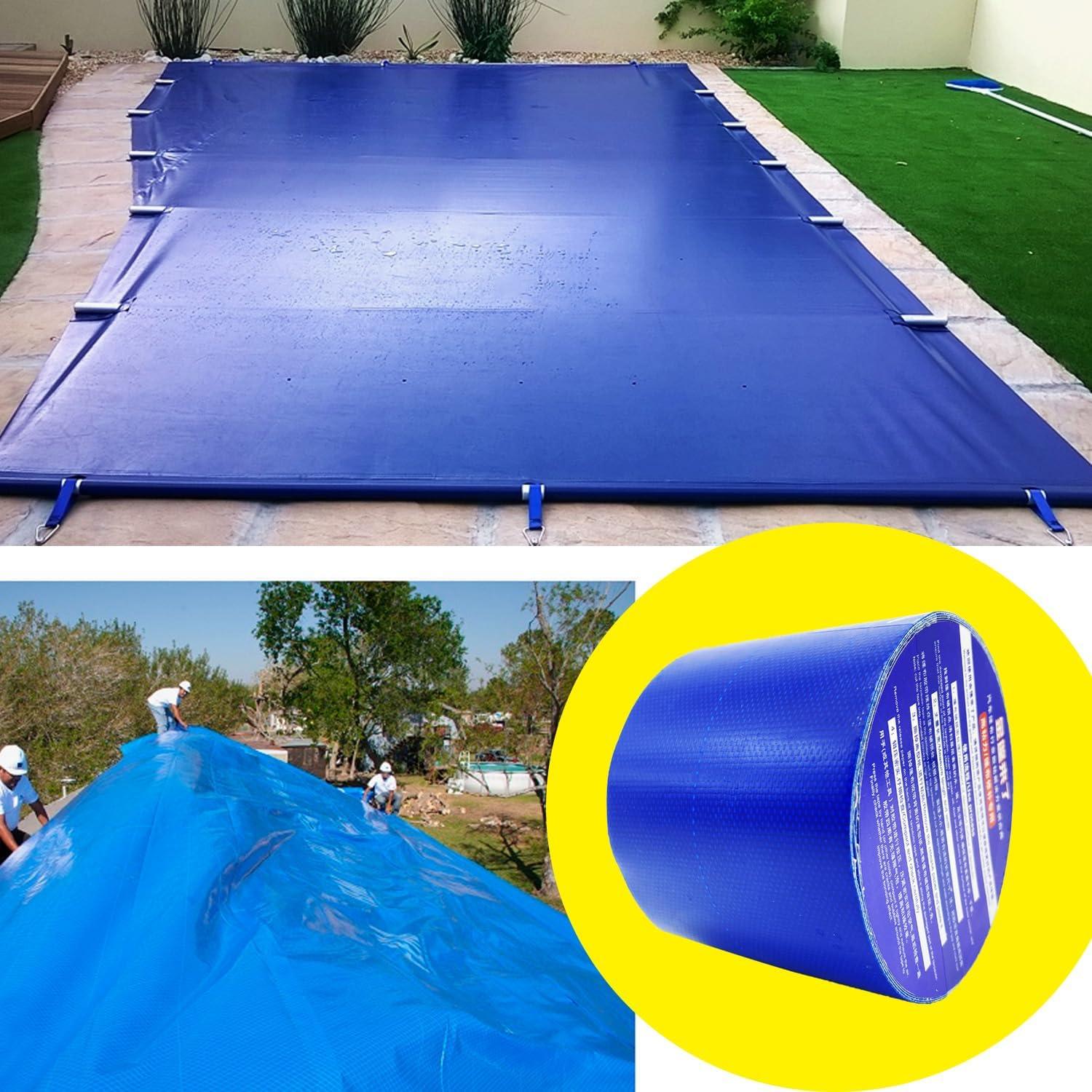 Cinta de Reparación de Lona KAIHENG 8cm x 5m Impermeable Azul