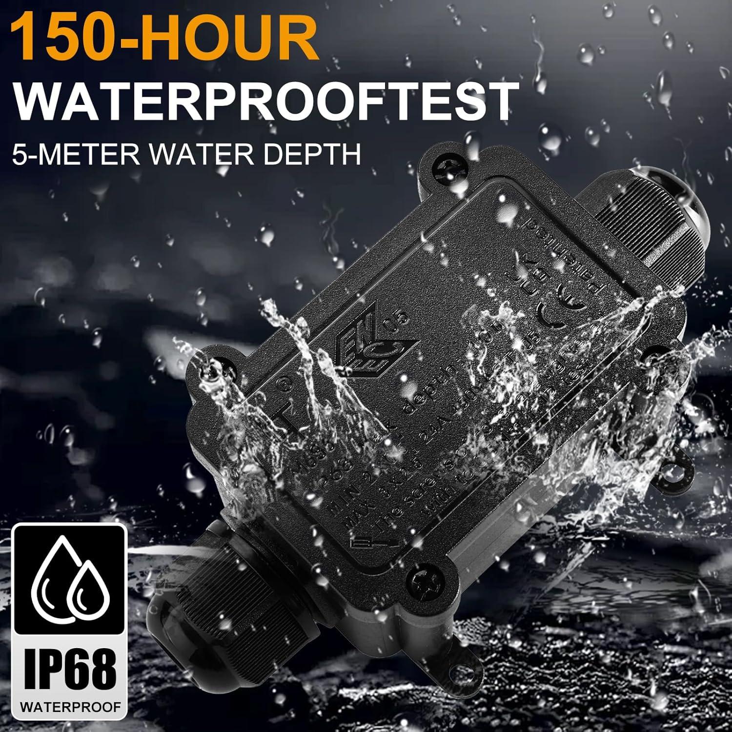 Caja de Conexiones Impermeable IP68 Tynoscco 2 Vías M20 4-12mm