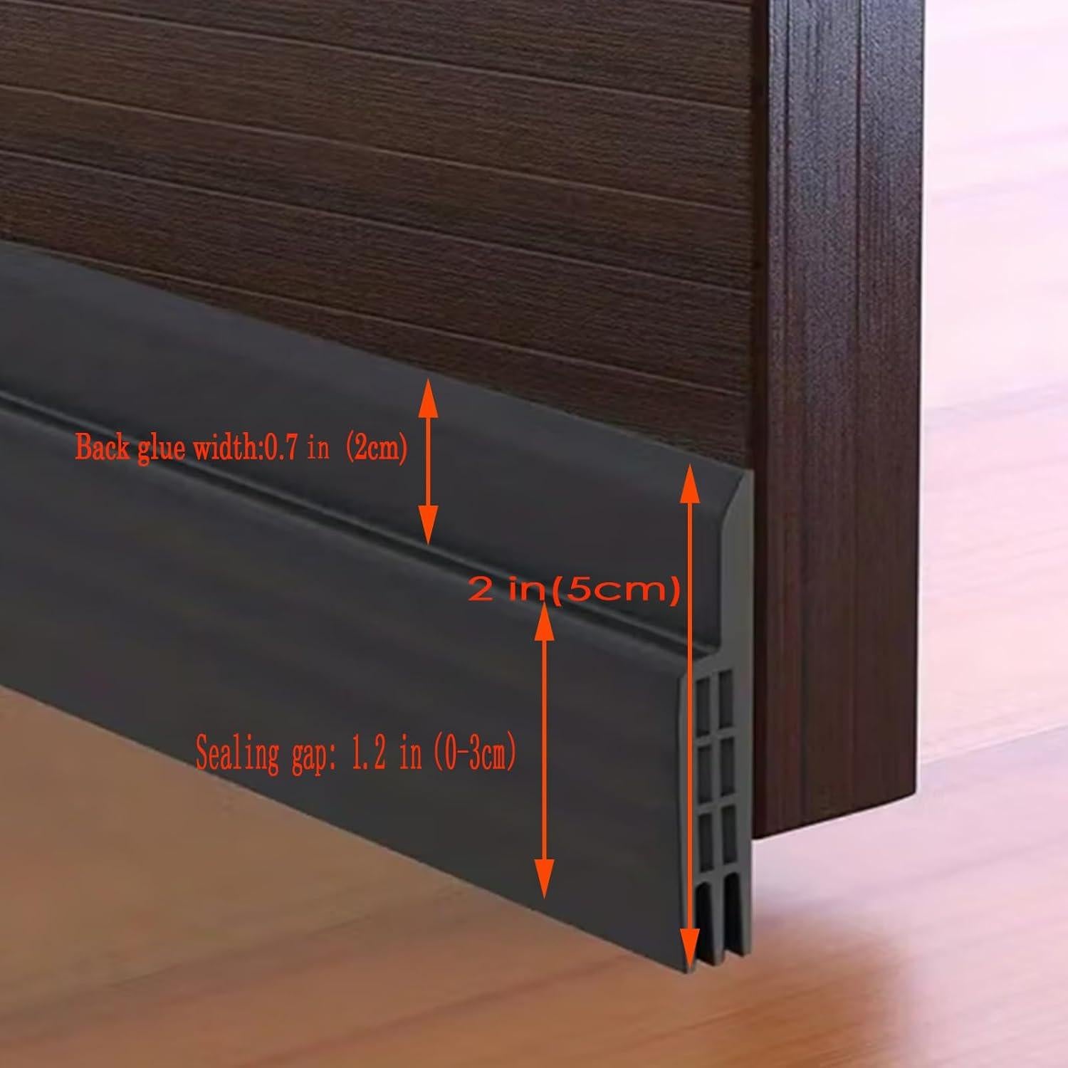 Tapón de Draft YIZHONG para Puertas 99 cm Negro - Barrera Insectos