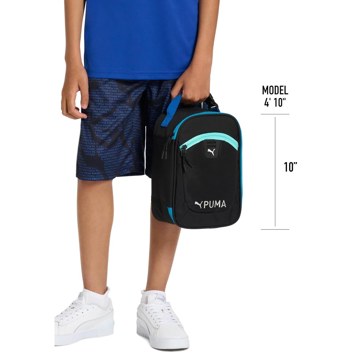 Caja de Almuerzo PUMA Rally Unisex Niños Negro/Gris 25.4x17.8cm