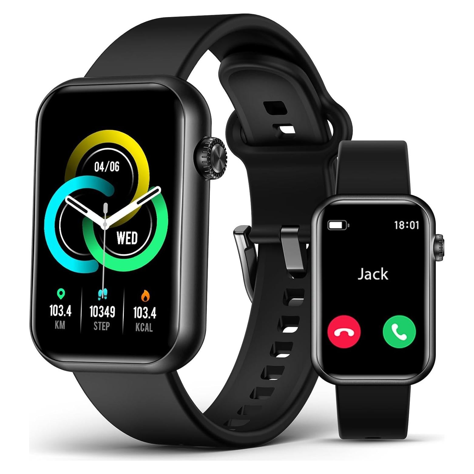 Reloj Inteligente EGQINR H38 Fitness Bluetooth Negro 114 Modos