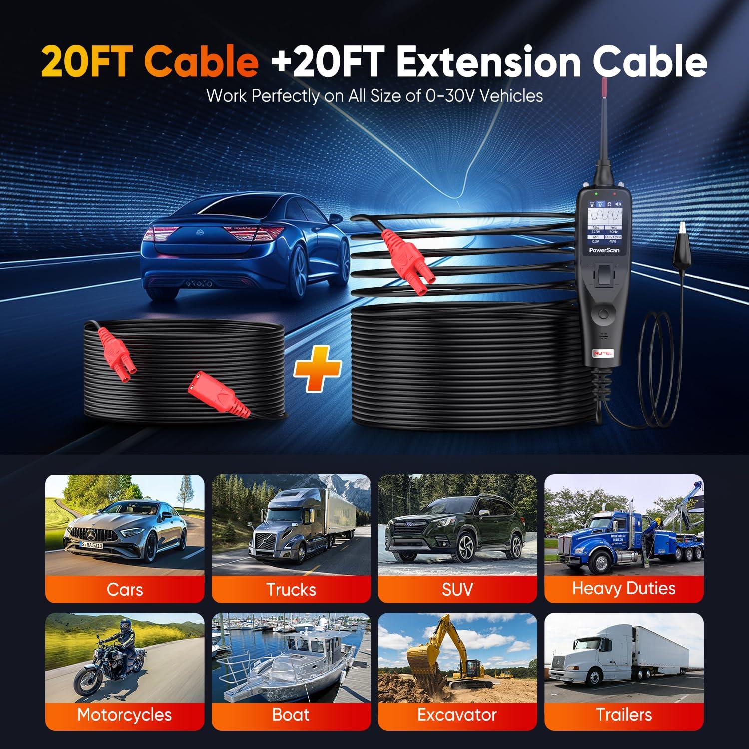 Kit de Probes de Circuito Autel PowerScan PS100 12m