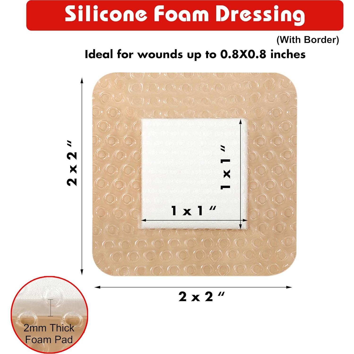 Venda de Espuma de Silicona FRESINIDER - 20 Unidades 5x5 cm