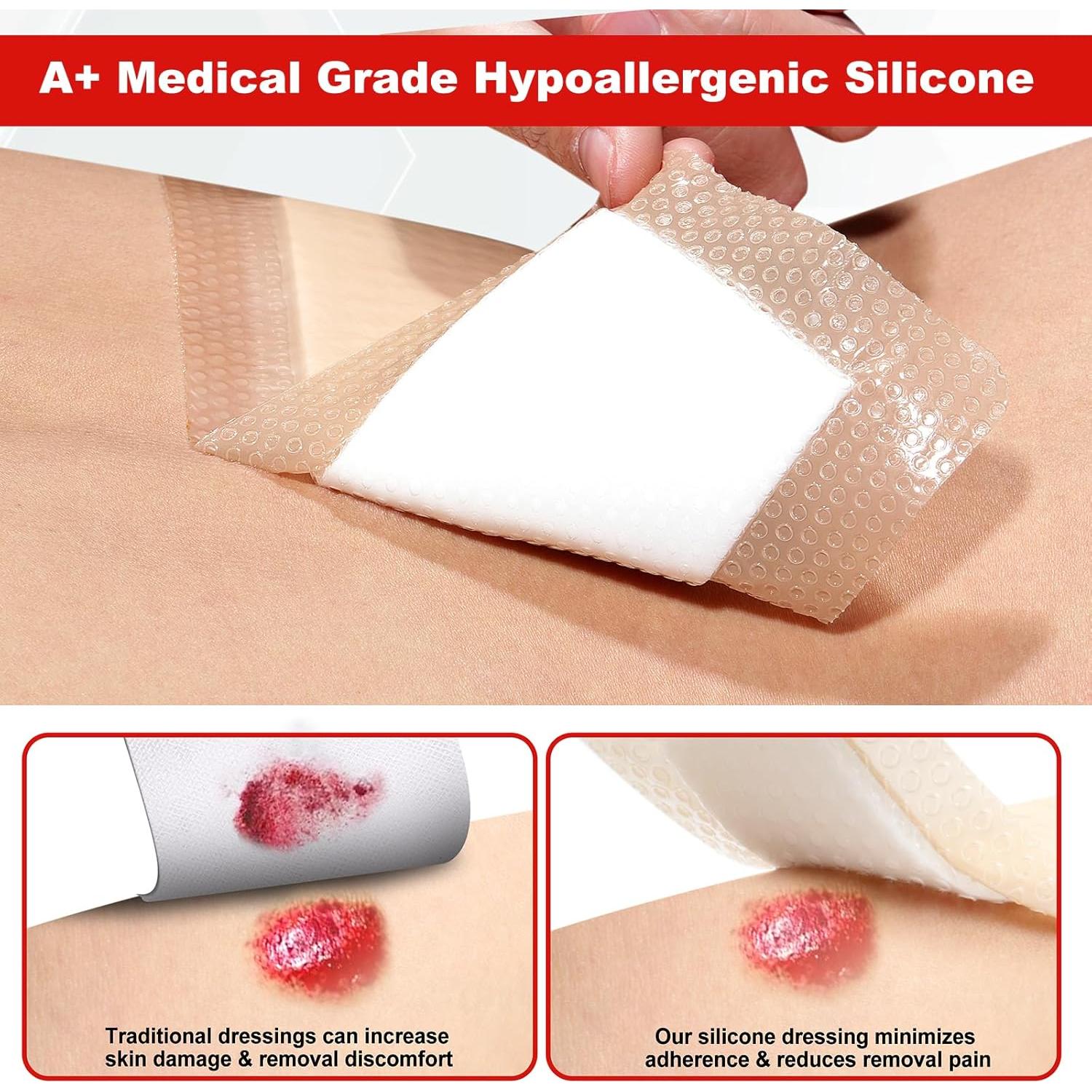 Venda de Espuma de Silicona FRESINIDER - 20 Unidades 5x5 cm