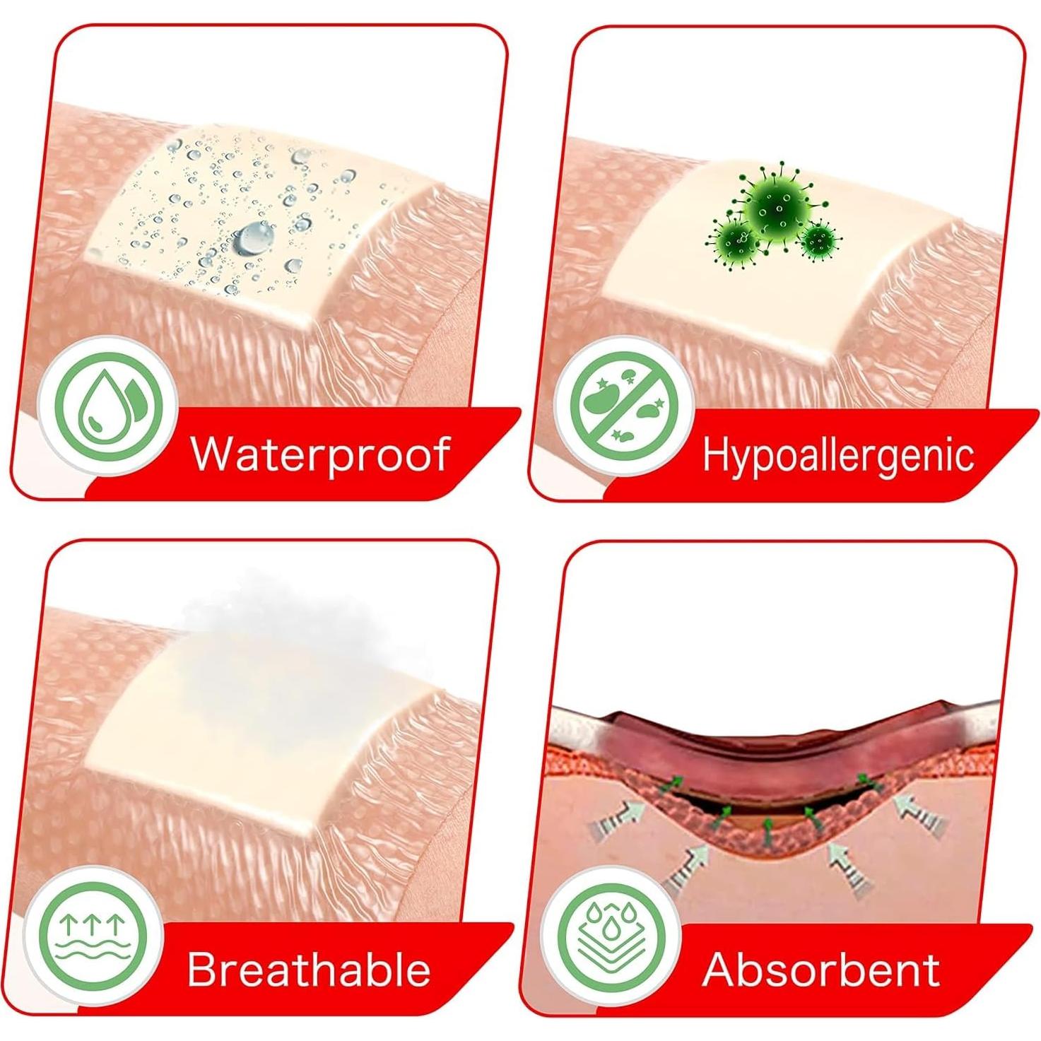 Venda de Espuma de Silicona FRESINIDER - 20 Unidades 5x5 cm