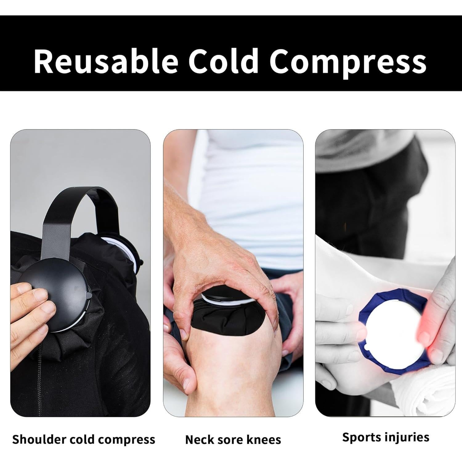 Enfriador de Cuello Promilove Negro Reutilizable para Verano e Invierno