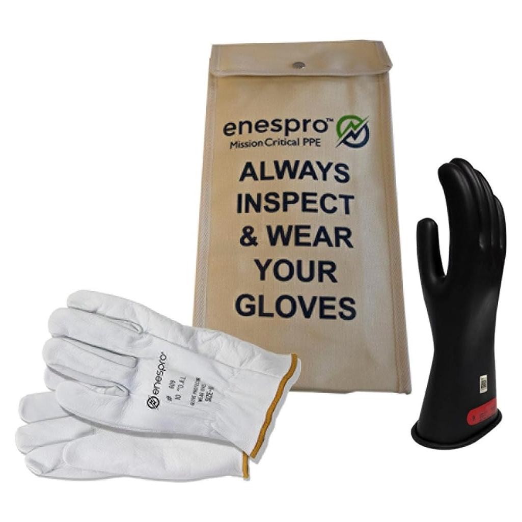 Kit de Guantes de Aislamiento Clase 0 Enespro - 1000V CA