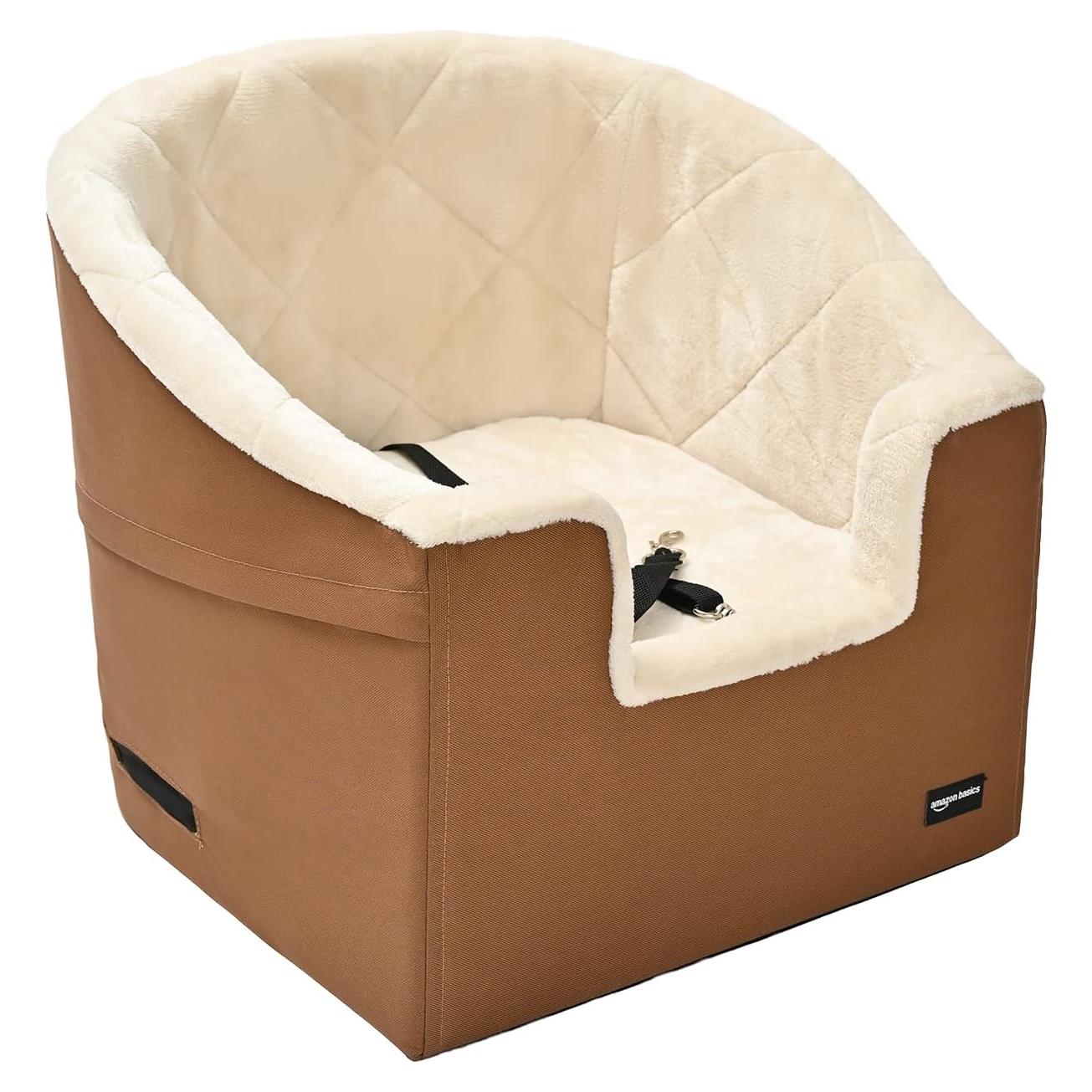 Asiento Elevador para Mascotas Amazon Basics Beige 45.72x45.72cm