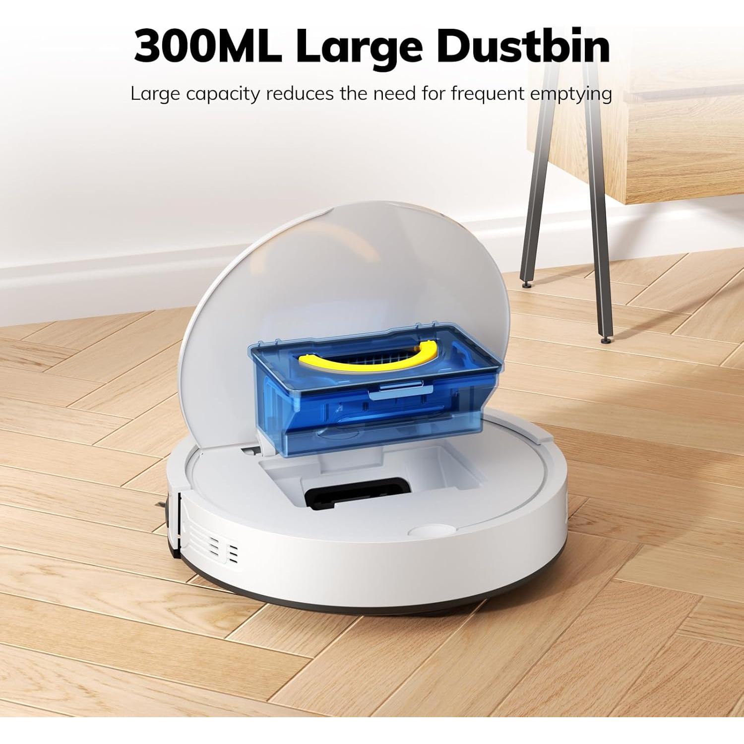 Aspiradora Robot ILIFE V2 Blanca, Carga Automática, 120 Min de Uso