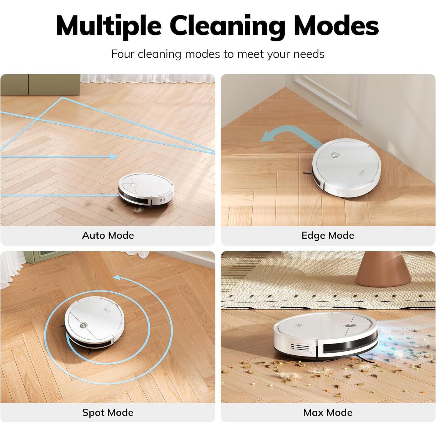 Aspiradora Robot ILIFE V2 Blanca, Carga Automática, 120 Min de Uso