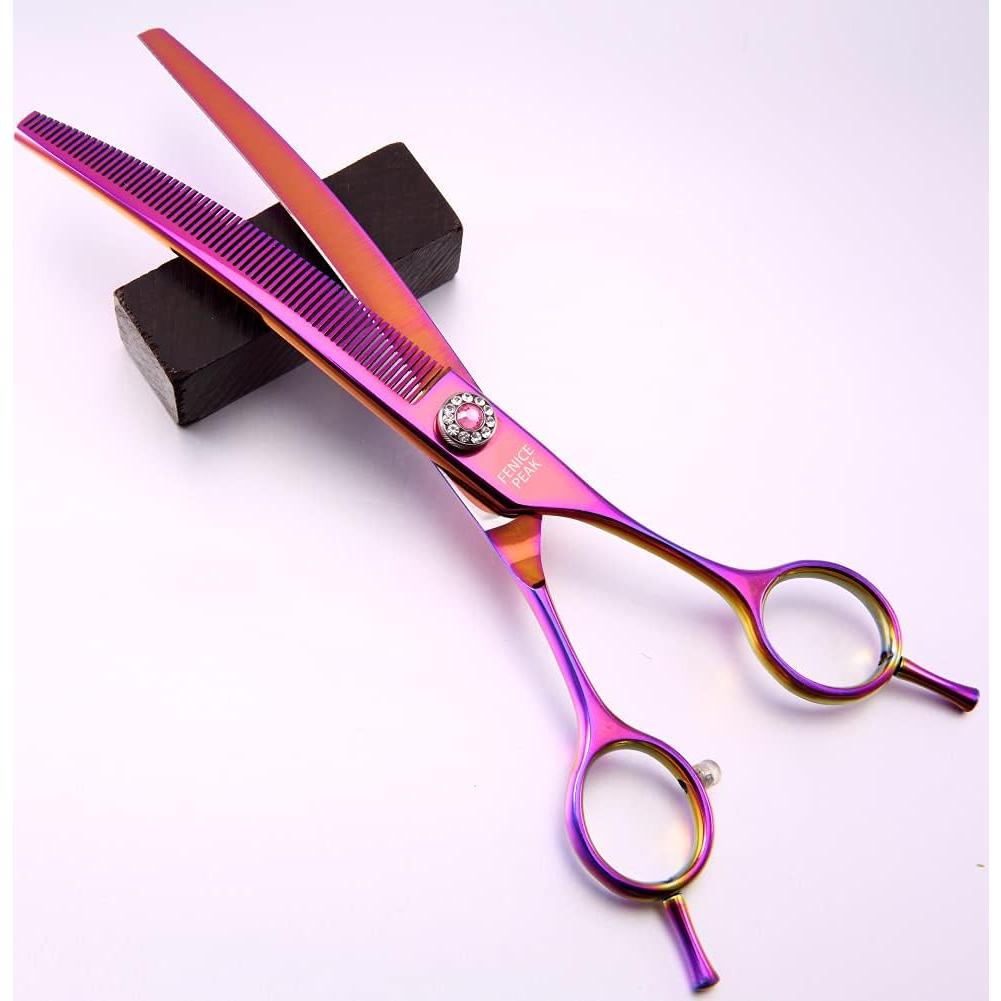 Tijeras de peluquería profesional Fenice Peak 17.78 cm curvadas