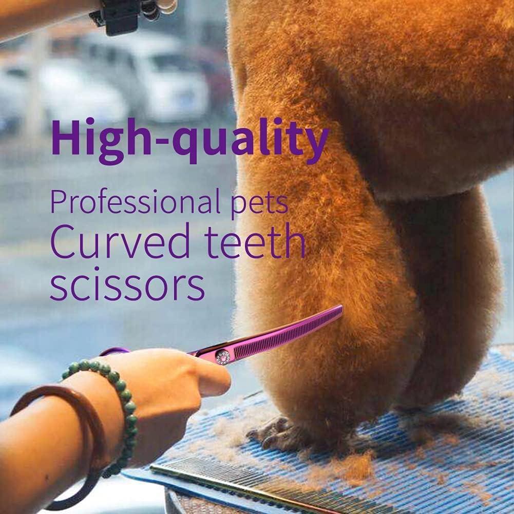 Tijeras de peluquería profesional Fenice Peak 17.78 cm curvadas