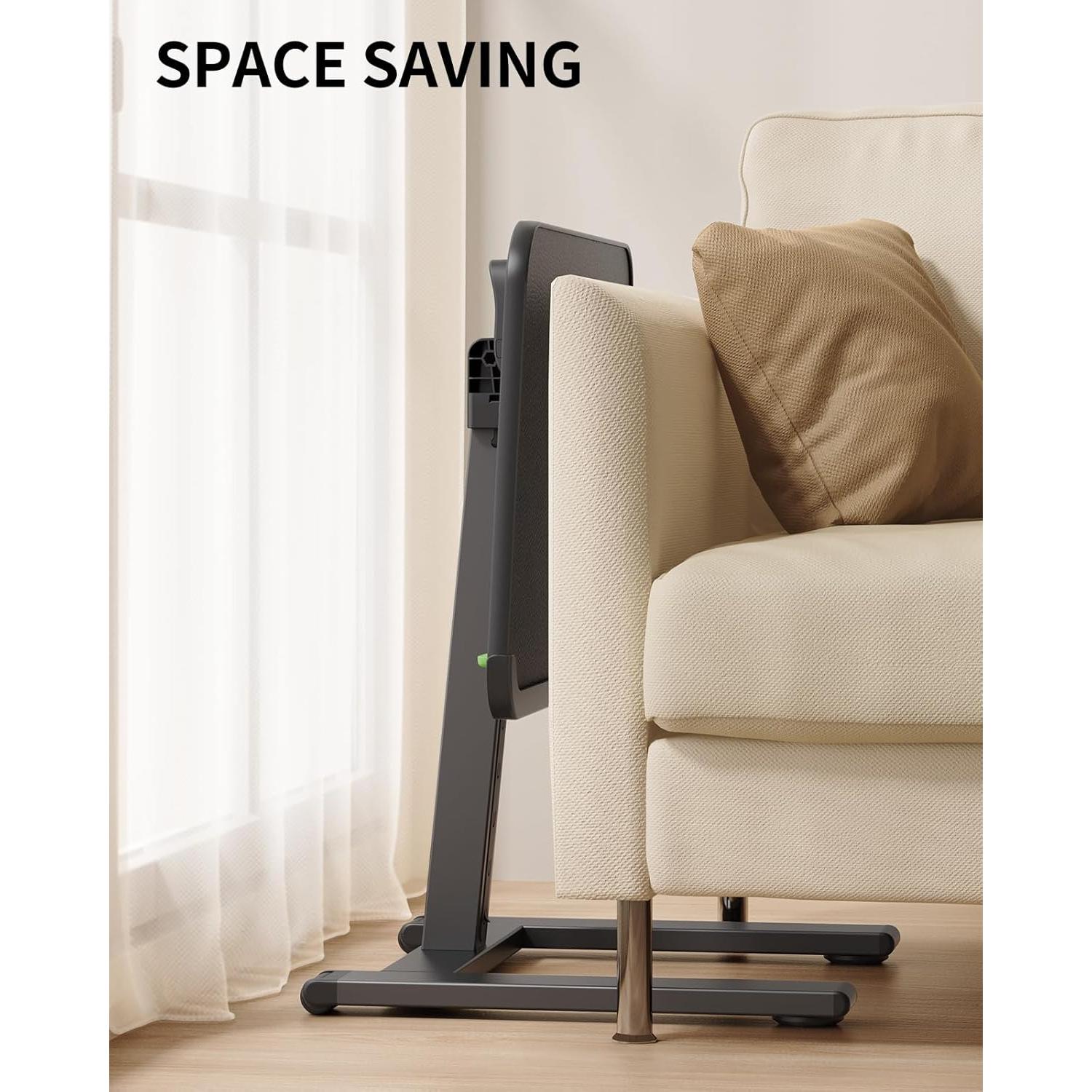 Mesa de bandeja de TV móvil SAIJI F1, ajustable 55-75 cm