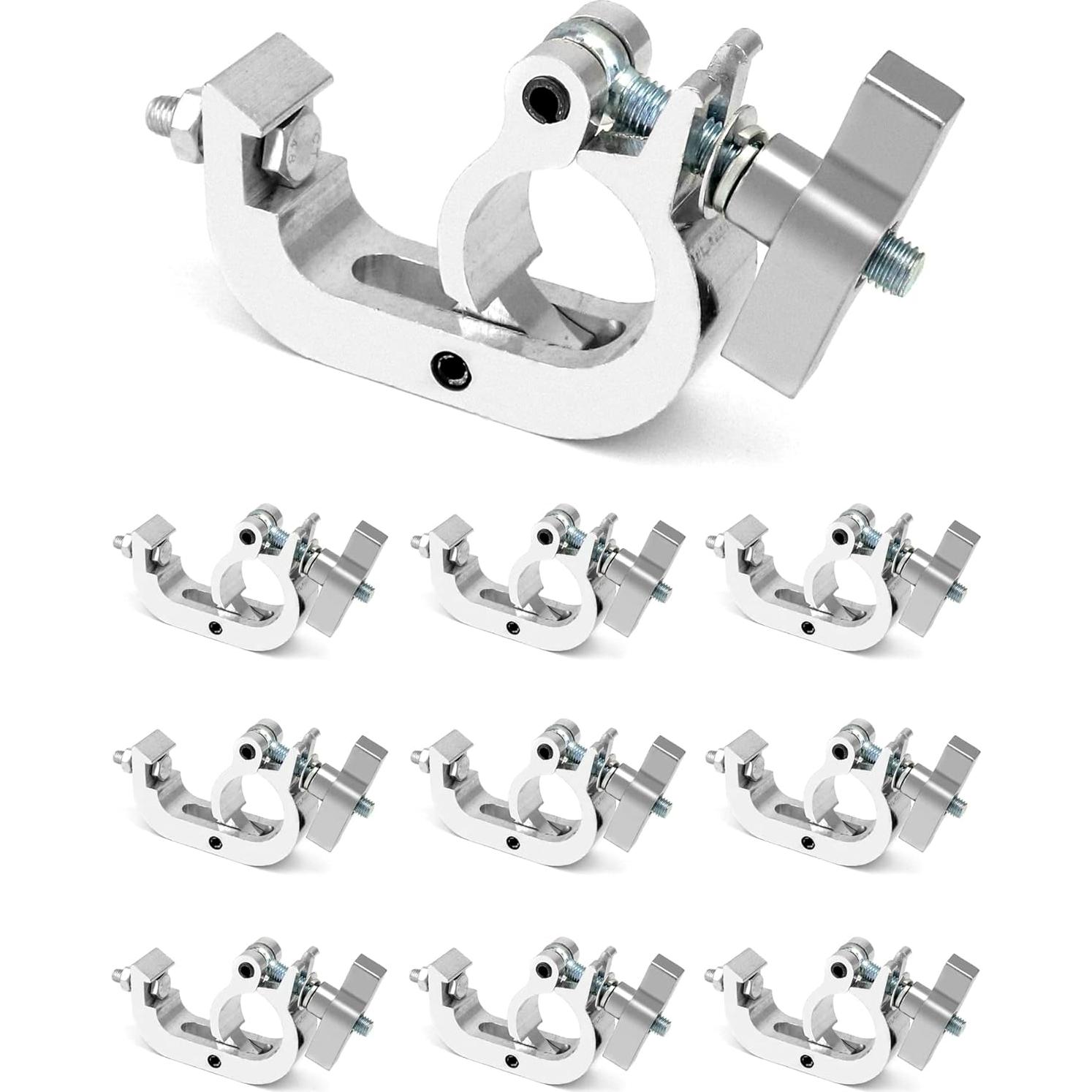 Gancho Abrazadera QWORK 10 Pzas 150 kg para Iluminación