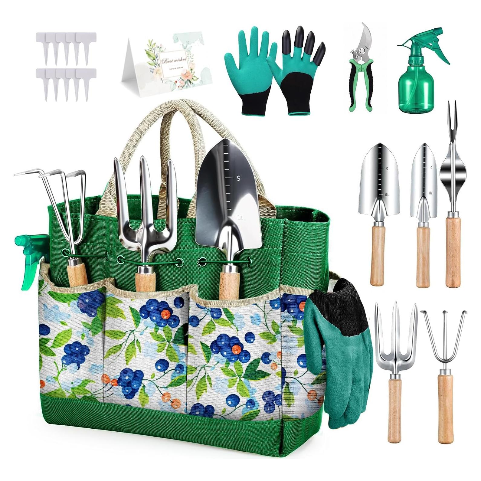 Juego de Herramientas de Jardinería BritTote 11 Piezas Ergonómico