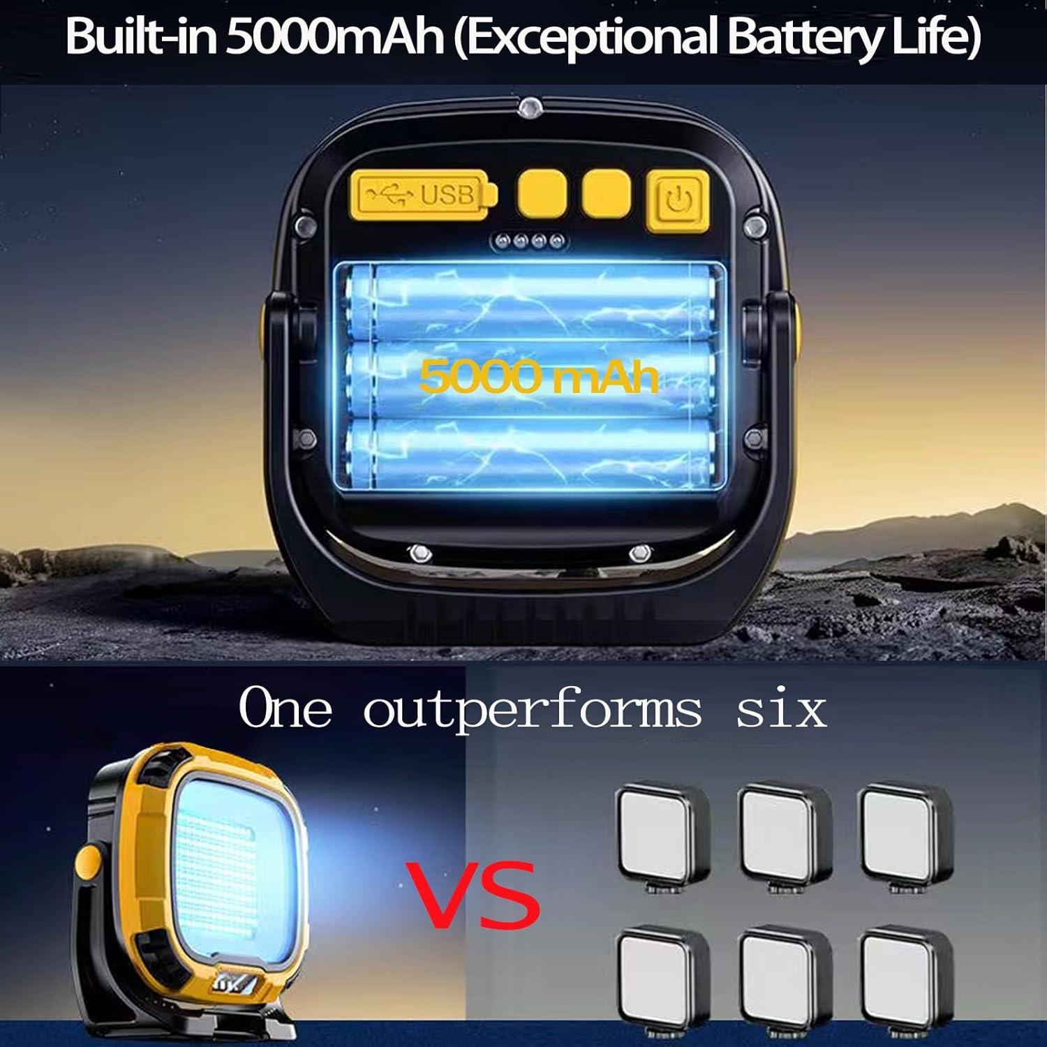 Luz de trabajo LED recargable EzoLife GZ-0892 2500LM IP65