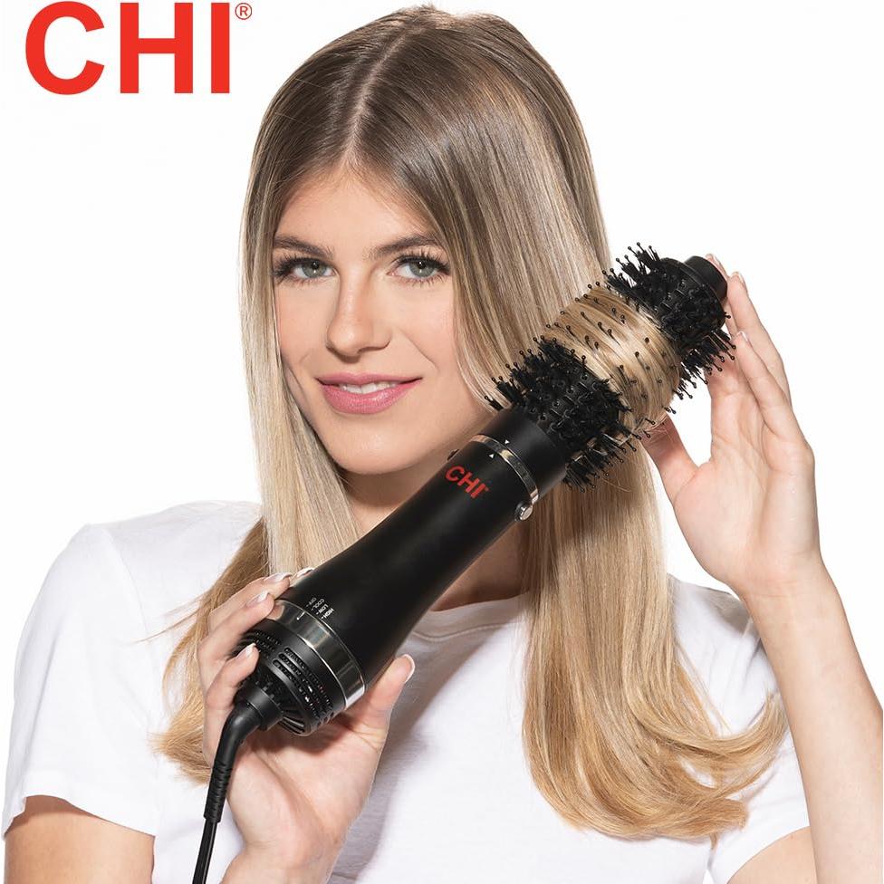 Cepillo Secador de Pelo CHI 3-en-1 con 3 Cabezas Intercambiables