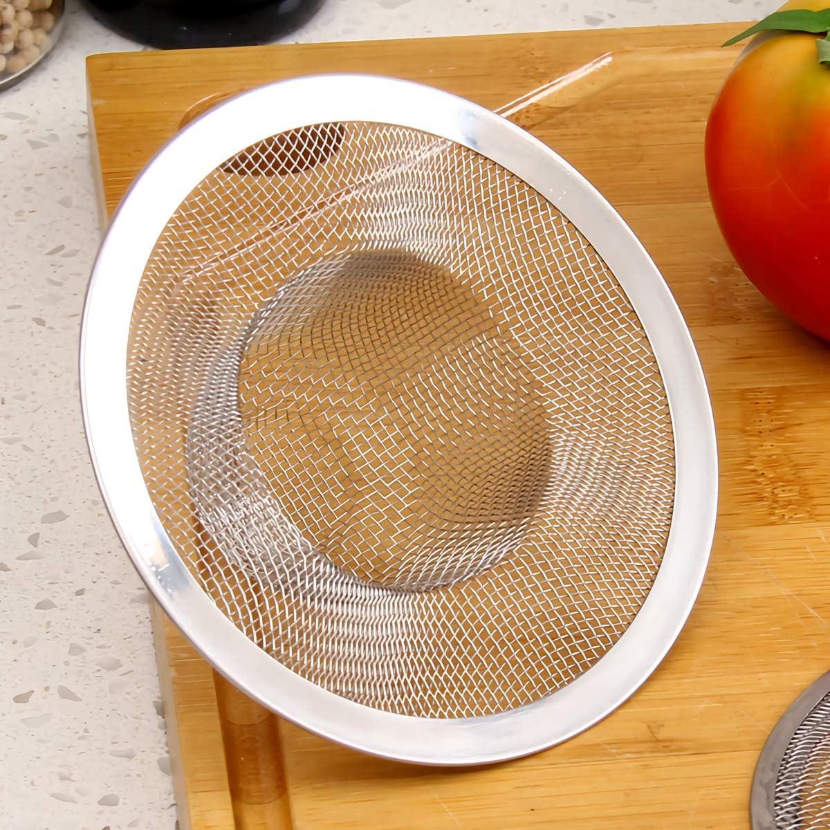 Juego de 50 Filtros de Desagüe Kingrol Acero Inoxidable 7 cm