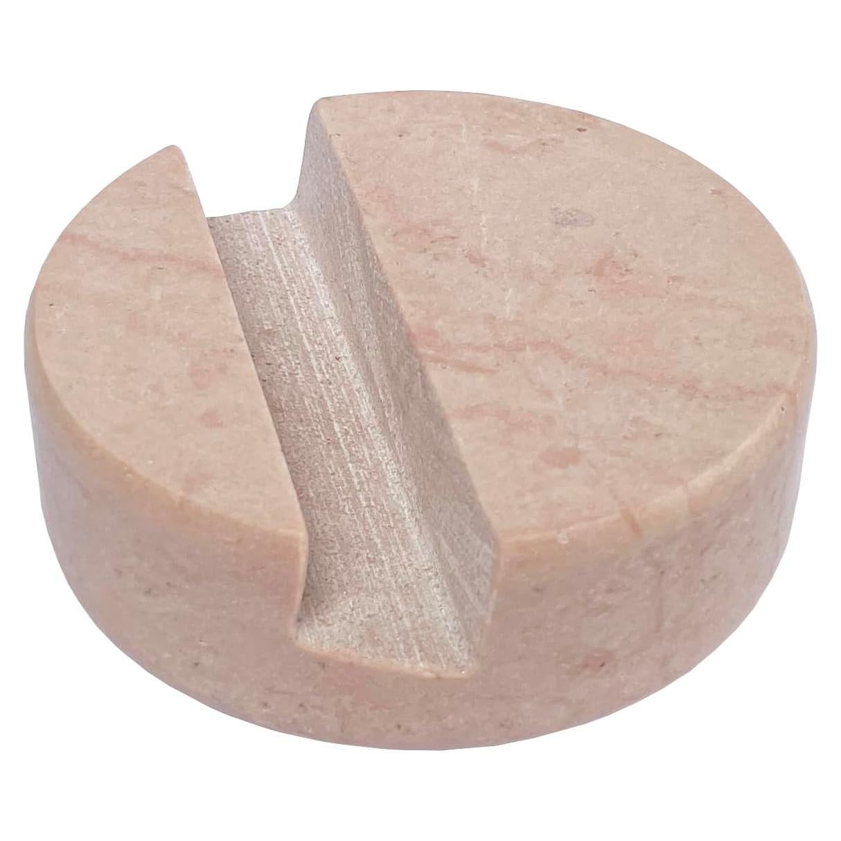 Soporte de teléfono de mármol FASHCIAGA rosa para escritorio