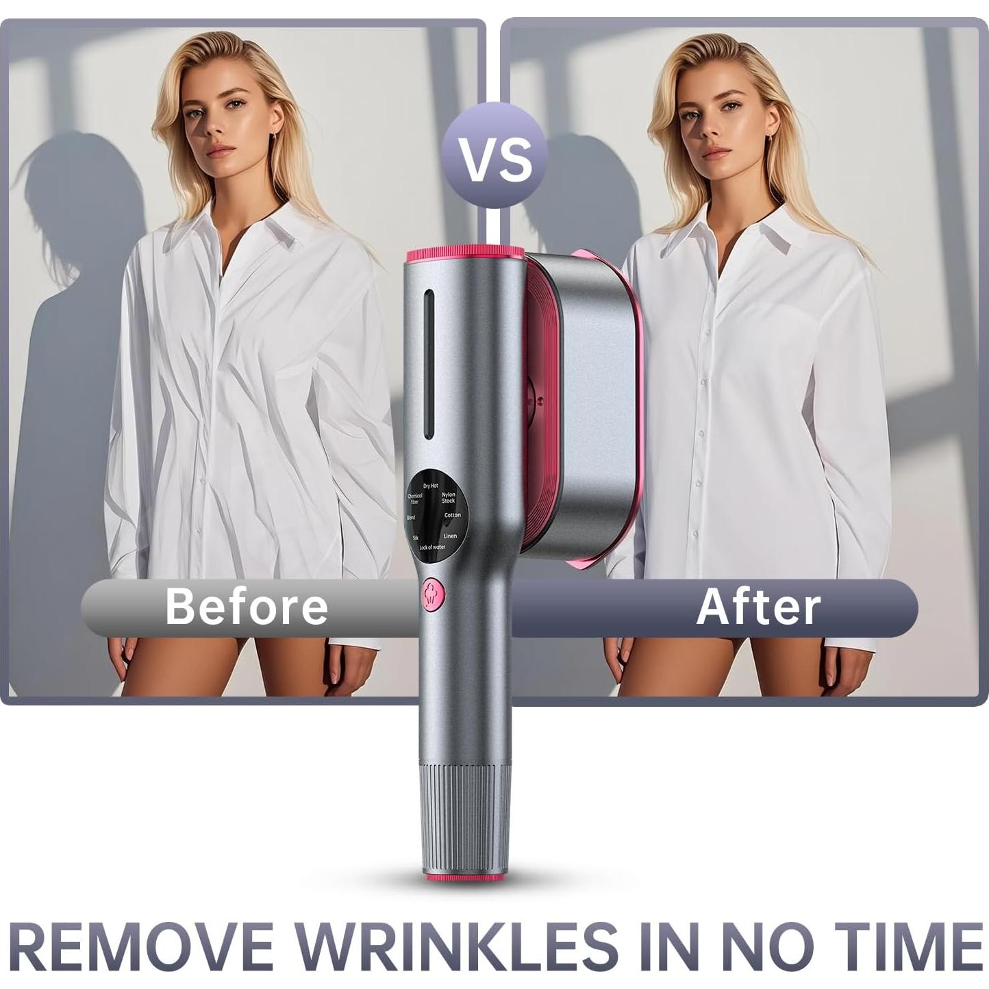 Vaporera de Viaje LOMZKDU 2 en 1, 1200W, 10s Calentamiento