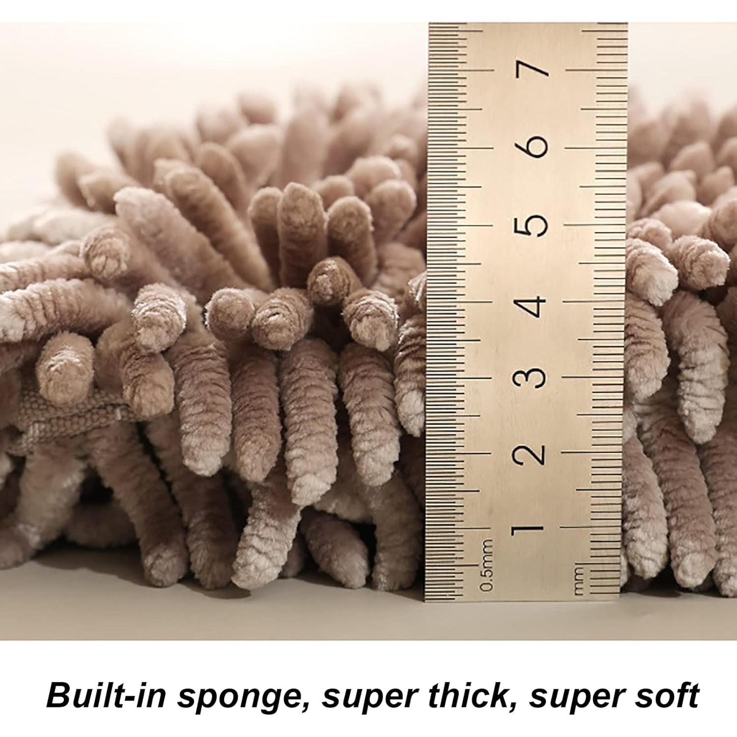 Paquete de 2 toallas de mano de chenilla Midremer absorbentes