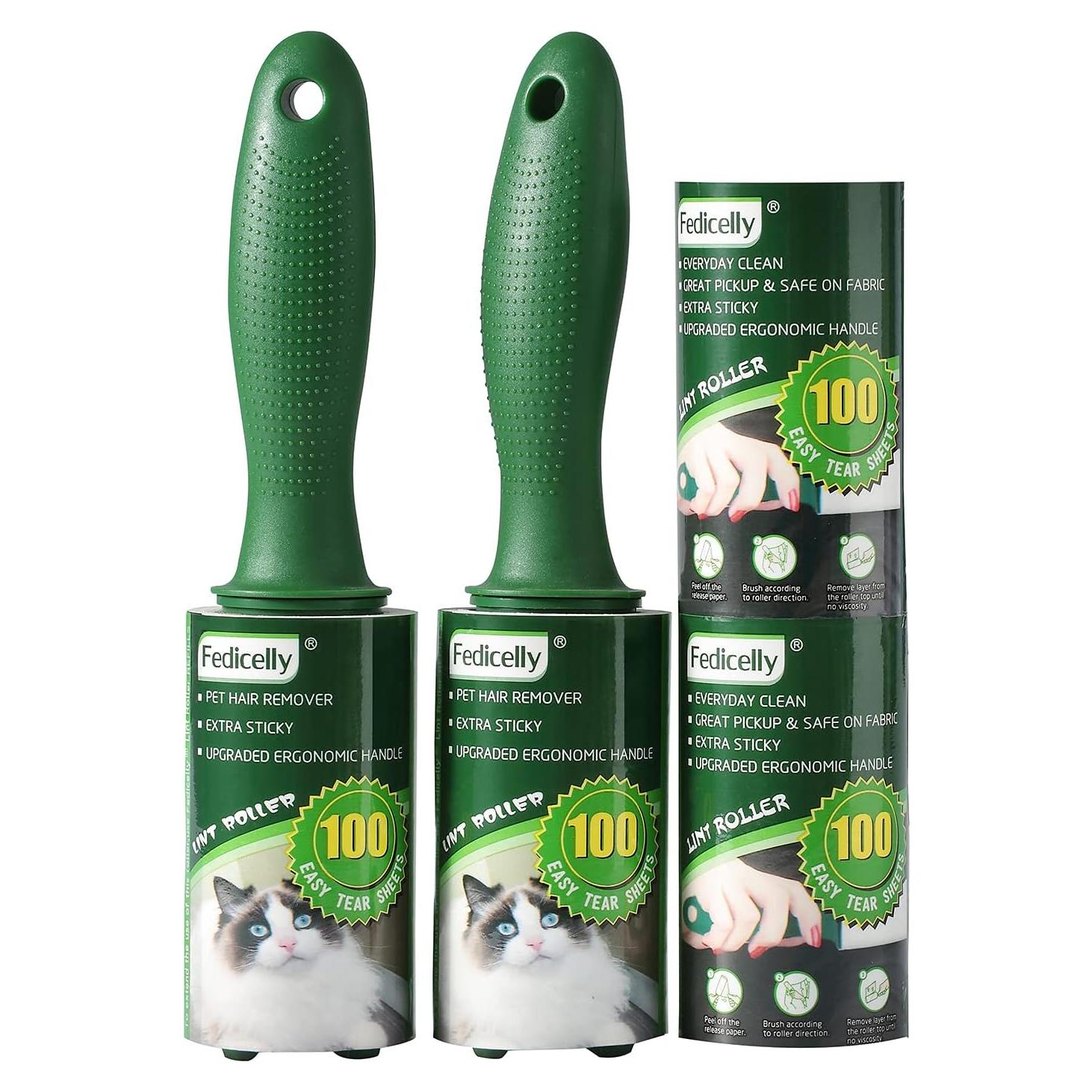 Rodillo Adhesivo Fedicelly 400 Hojas para Pelo de Mascotas