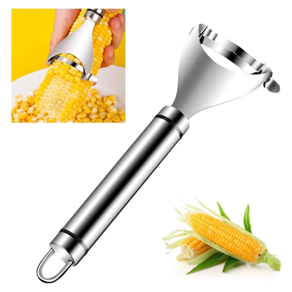 Pelador de Maíz Mágico Genérico Acero Inoxidable 2 Pcs