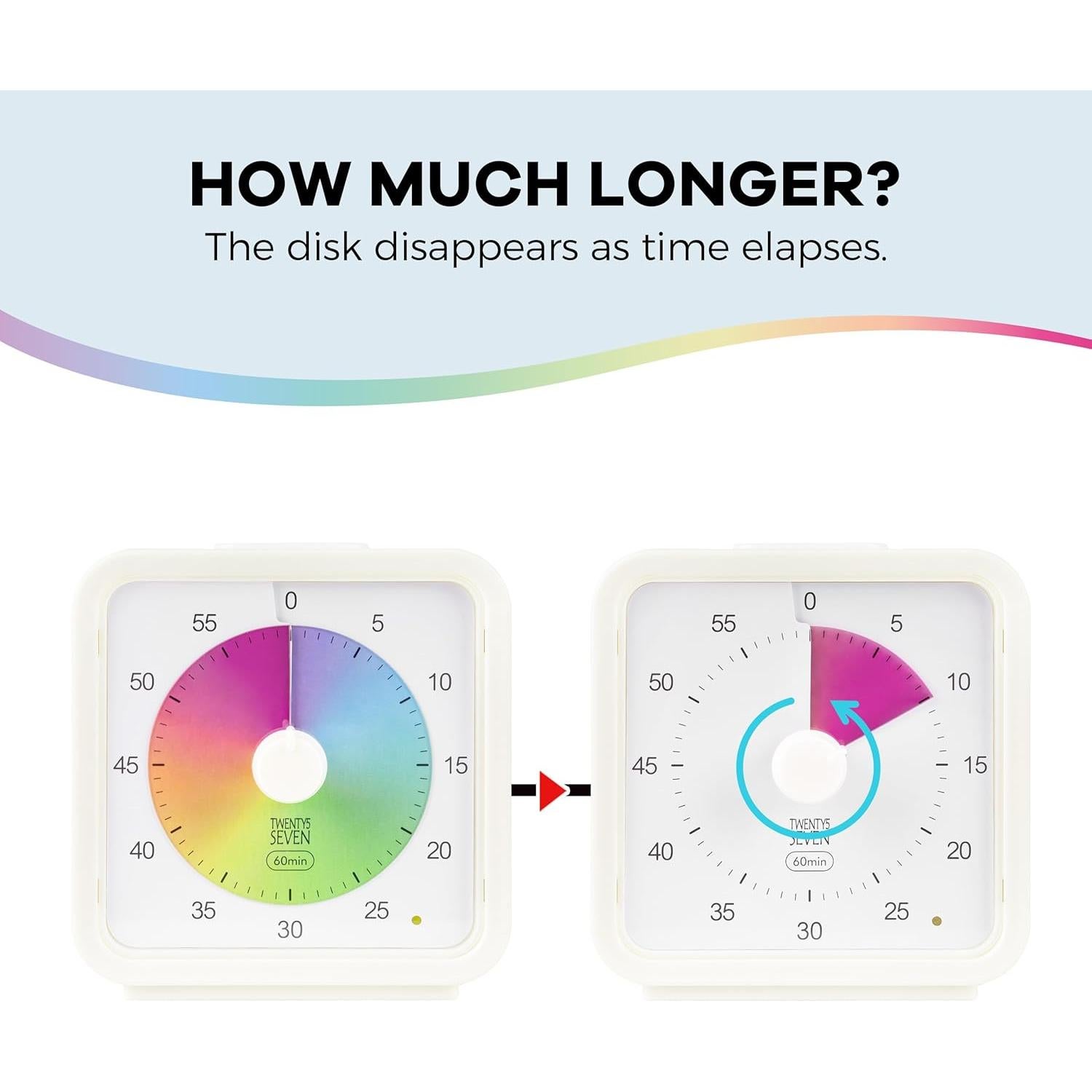 Temporizador Visual Silencioso TWENTY5 SEVEN 60 Minutos