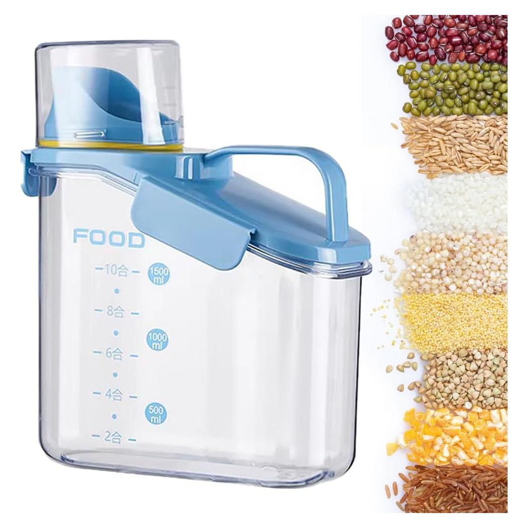 Contenedor de Almacenamiento de Alimentos Chengnanyibei 1600ML Azul