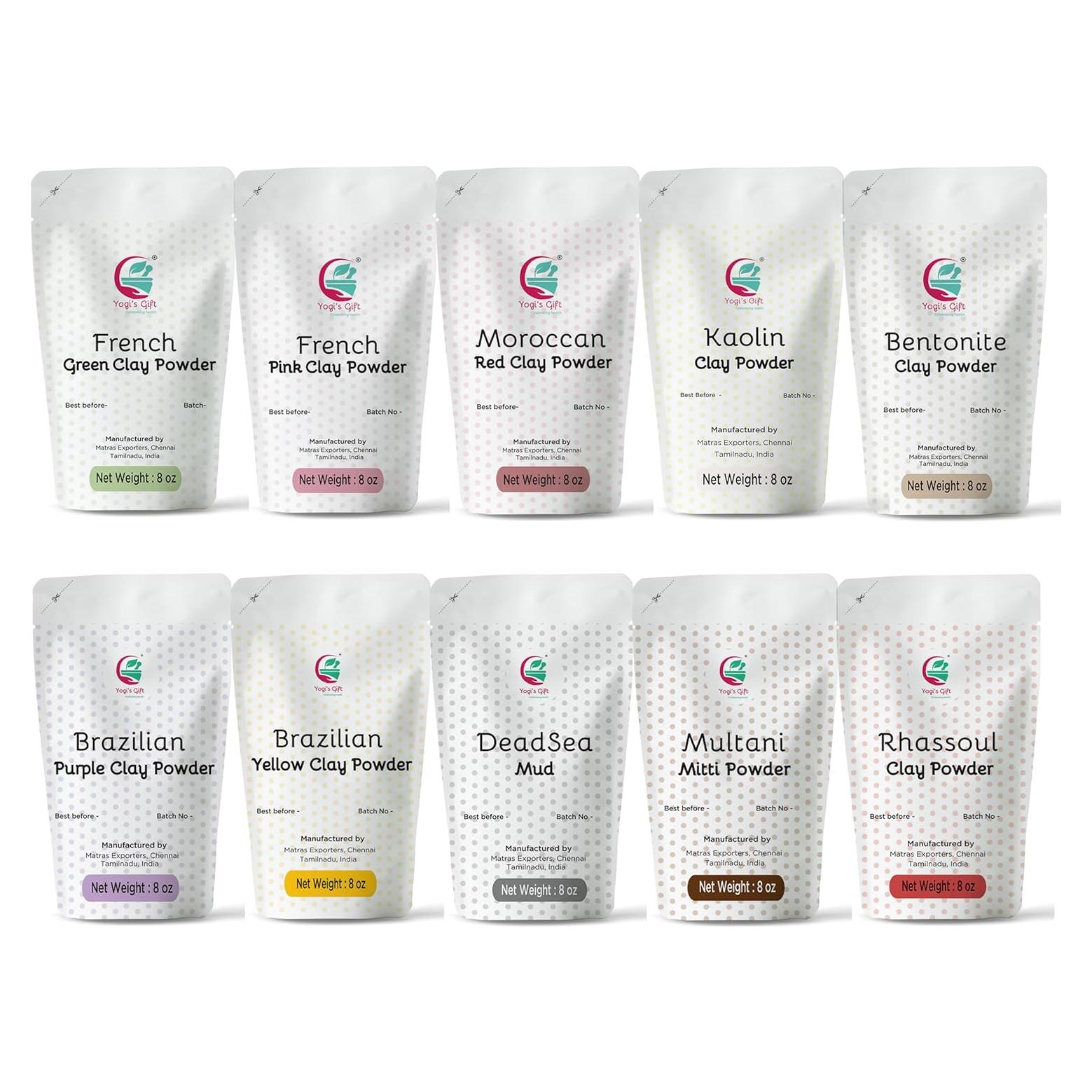 Set de 10 Arcillas Coloridas Yogi's Gift para Jabones y Más