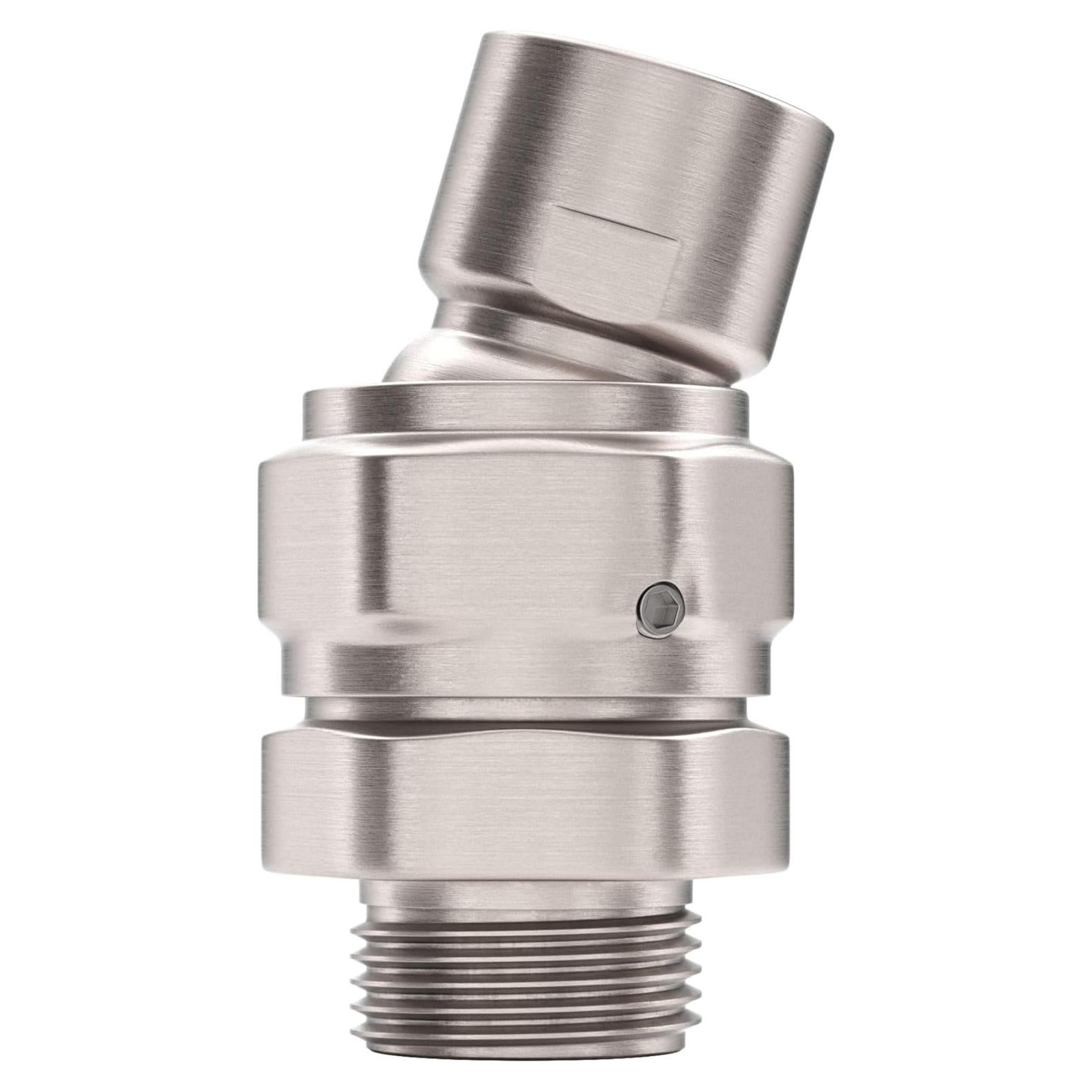 Adaptador de ducha giratorio HammerHead Showers Níquel Cepillado