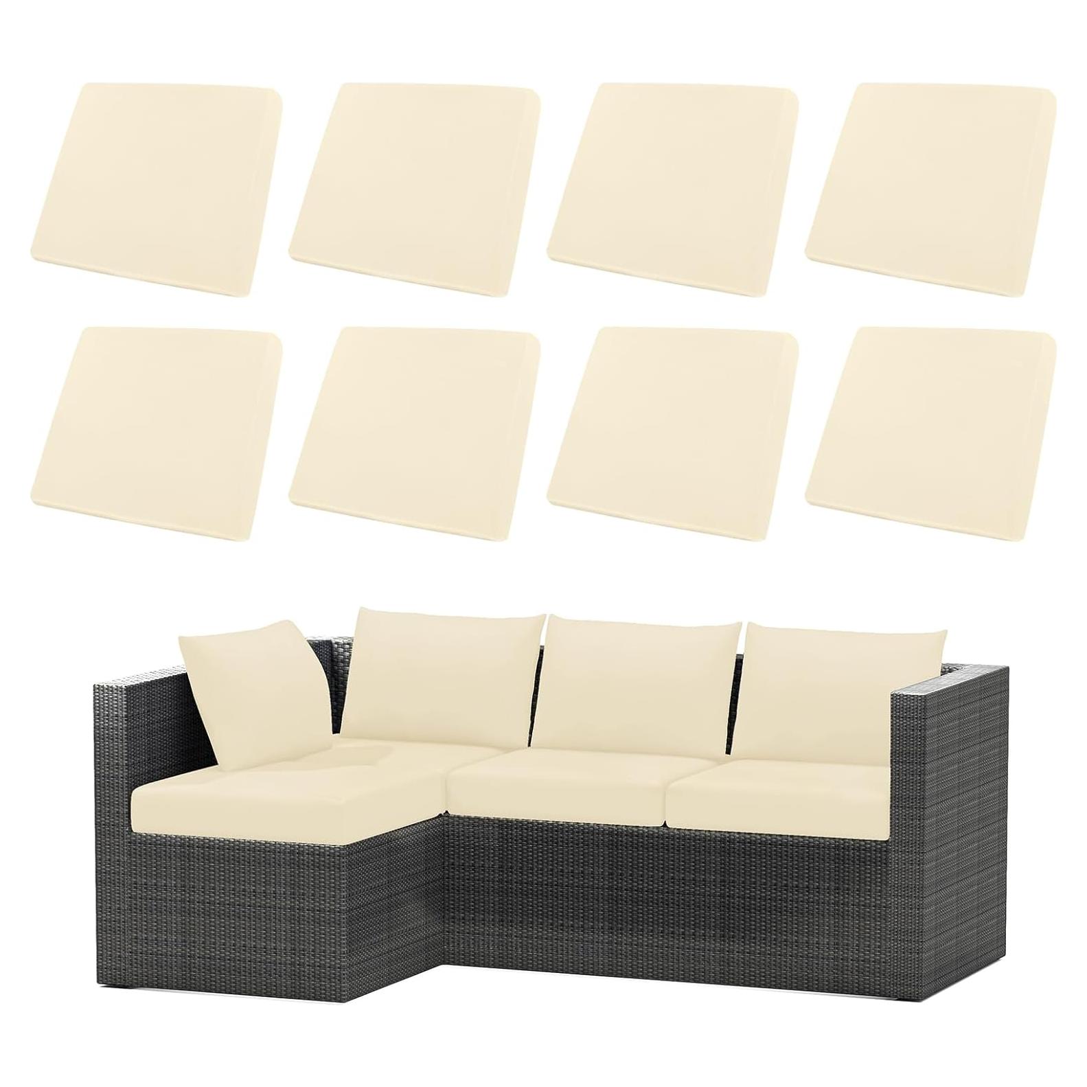 Fundas de Cojines de Patio U'Artlines 8 Piezas Impermeables