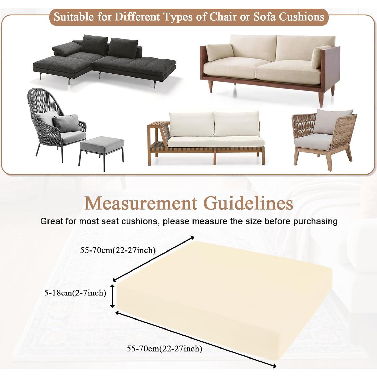 Fundas de Cojines de Patio U'Artlines 8 Piezas Impermeables