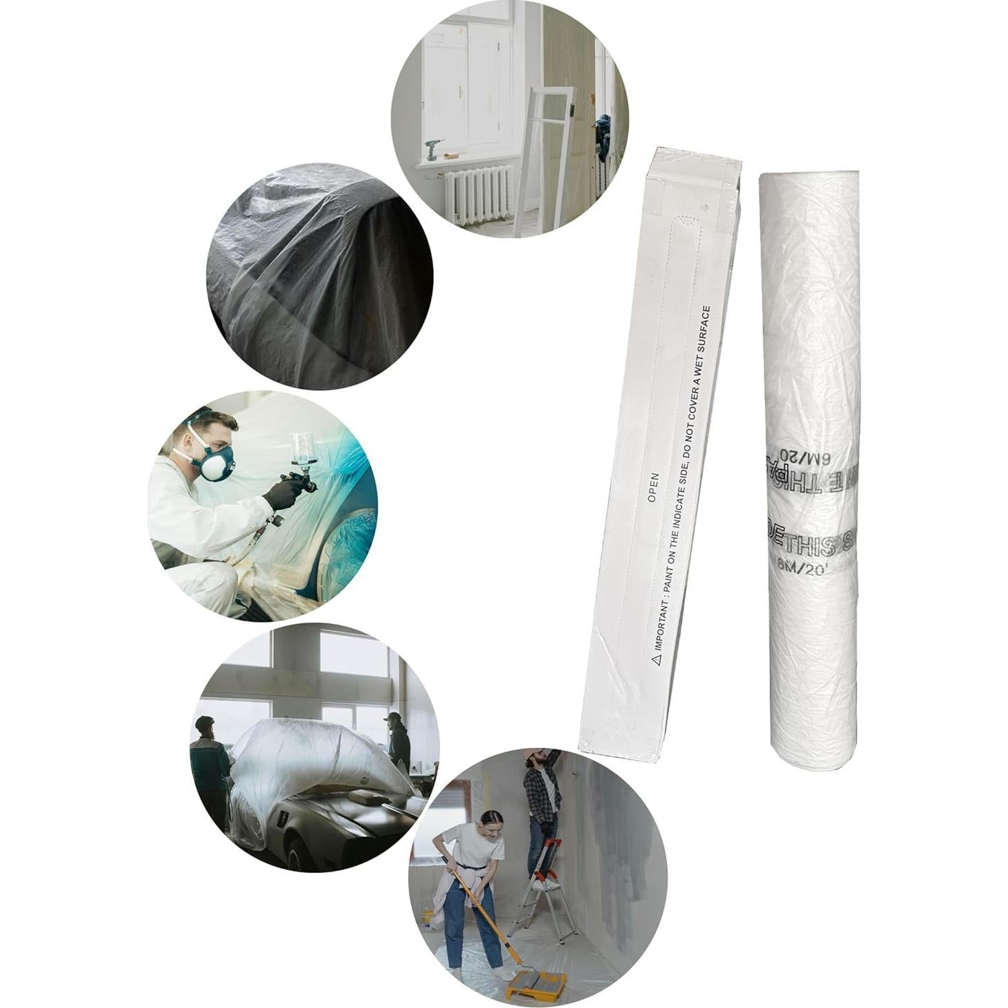 Película de Enmascarar HAIVEY 9 Mic 3.66 x 122 m Transparente